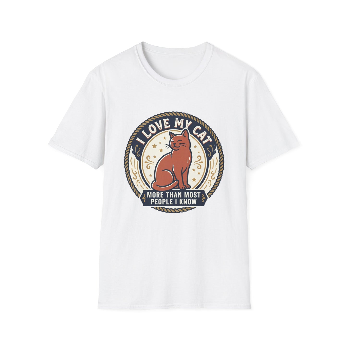 I Love My Cat T-Shirt — "I Love My Cat More Than Most People I Know" Cat Lover Tee