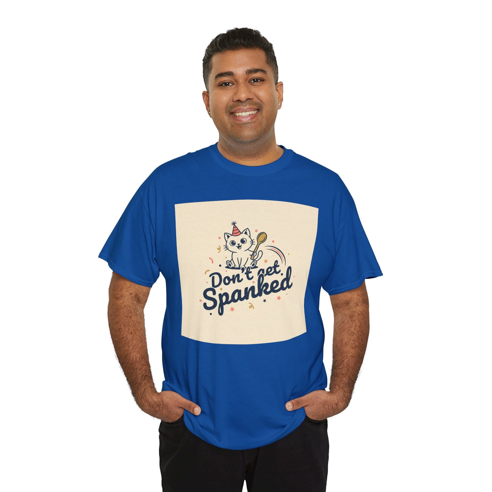 Don’t Get Spanked Cat Tee — Cute Retro Kitten Graphic T-Shirt Printify