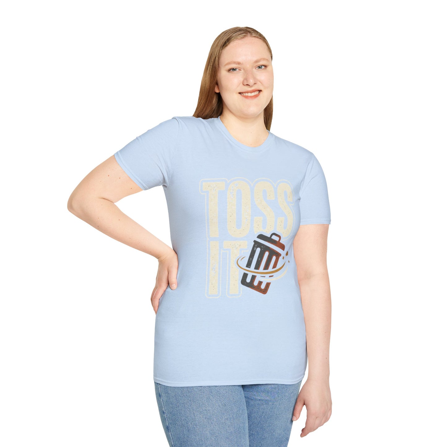 Toss It Graphic T‑Shirt — Casual Recycling / Trash Toss Tee