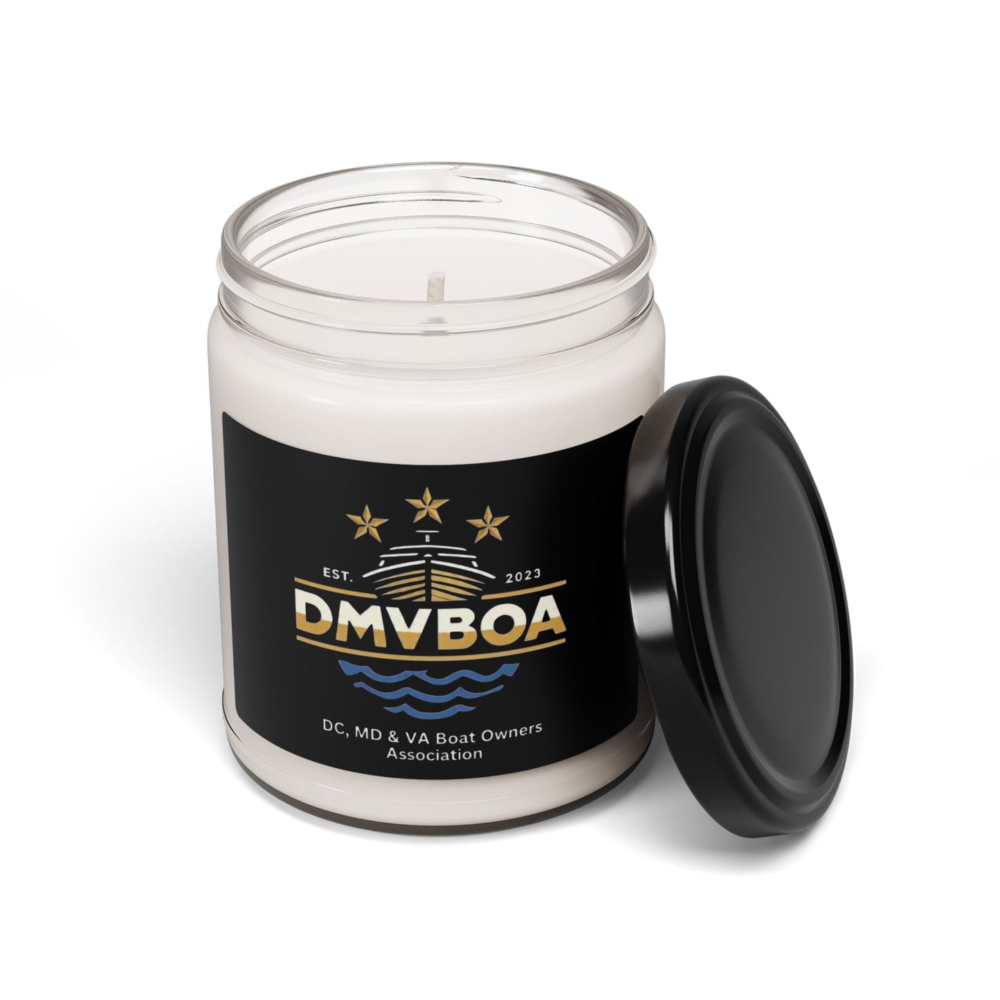 DMVBOA Branded Soy Candle — 9oz Scented Jar for Boat Owners