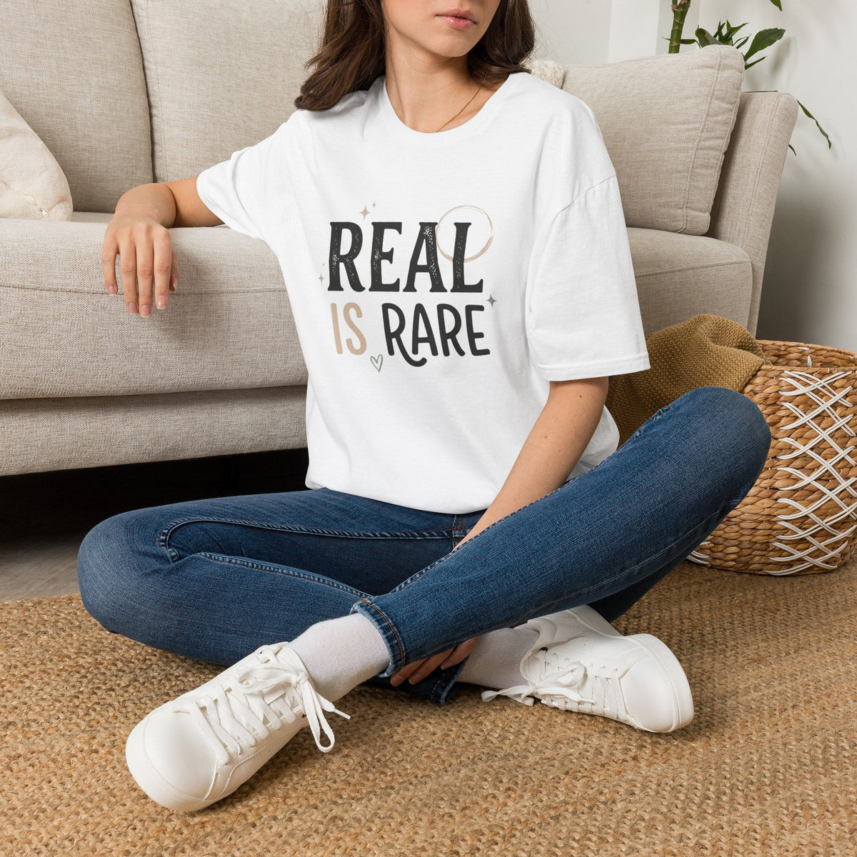 Real Is Rare Graphic Tee — Inspirational Casual Shirt