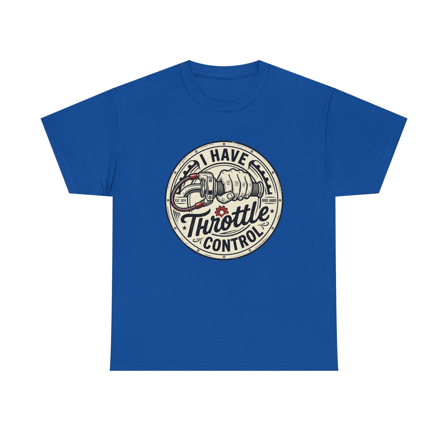 Throttle Control T-Shirt — "I Have Throttle Control" Vintage Motorcycle Tee