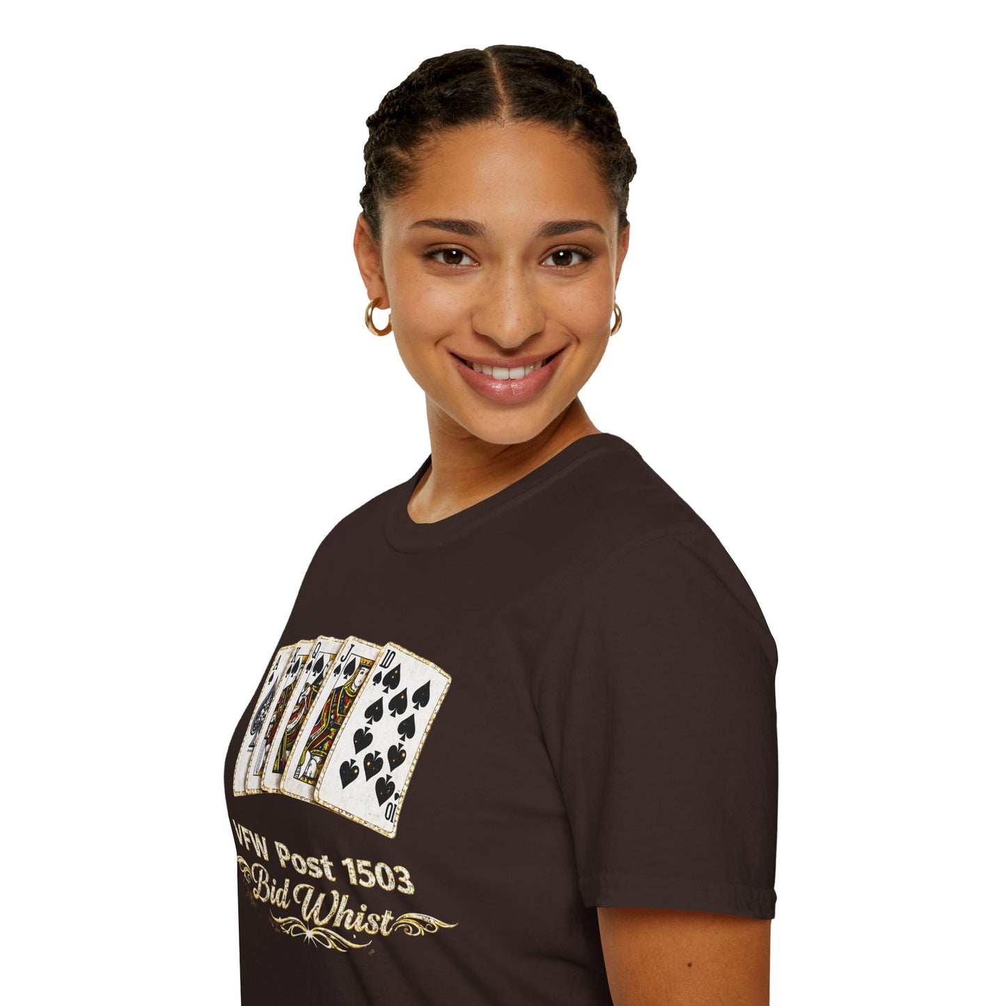 Bid Whist Playing Cards Tee — VFW Post 1503 Card Game T-Shirt