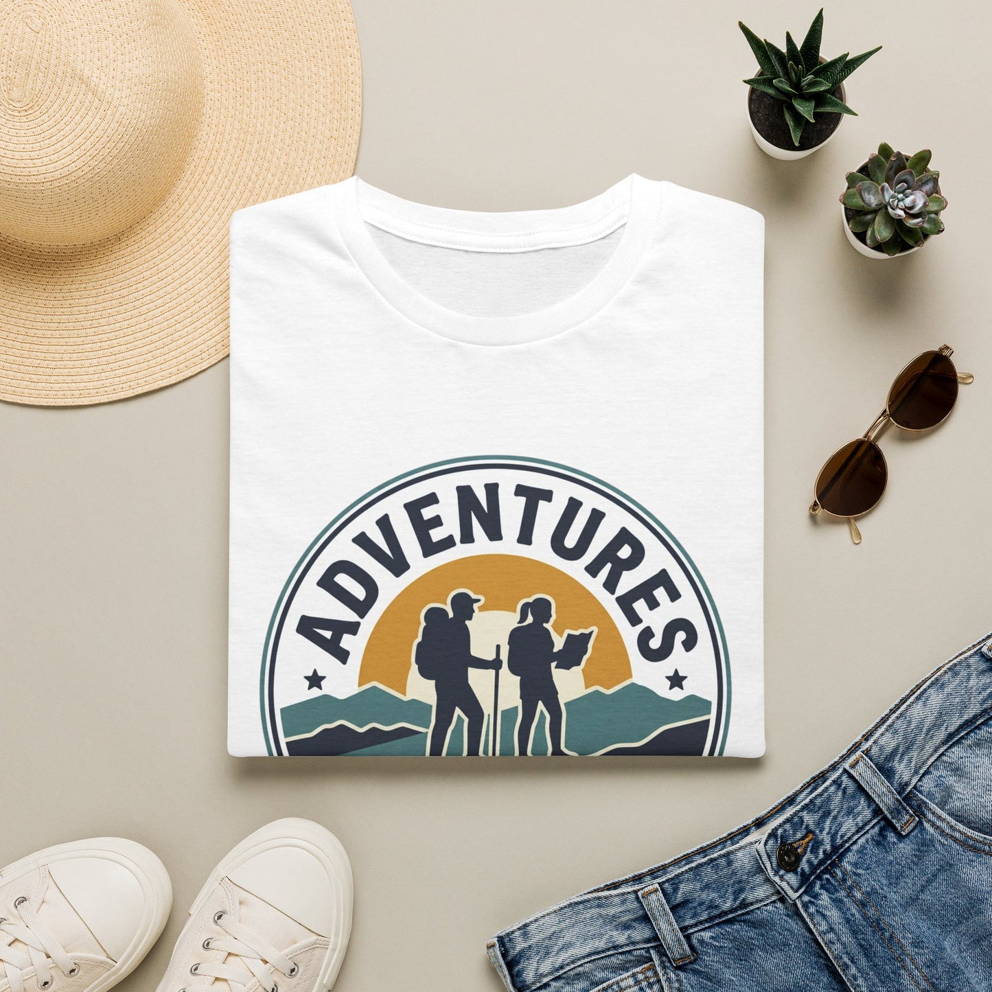 Adventures Are Better Together T-Shirt — Couples Hiking Outdoor Graphic Tee