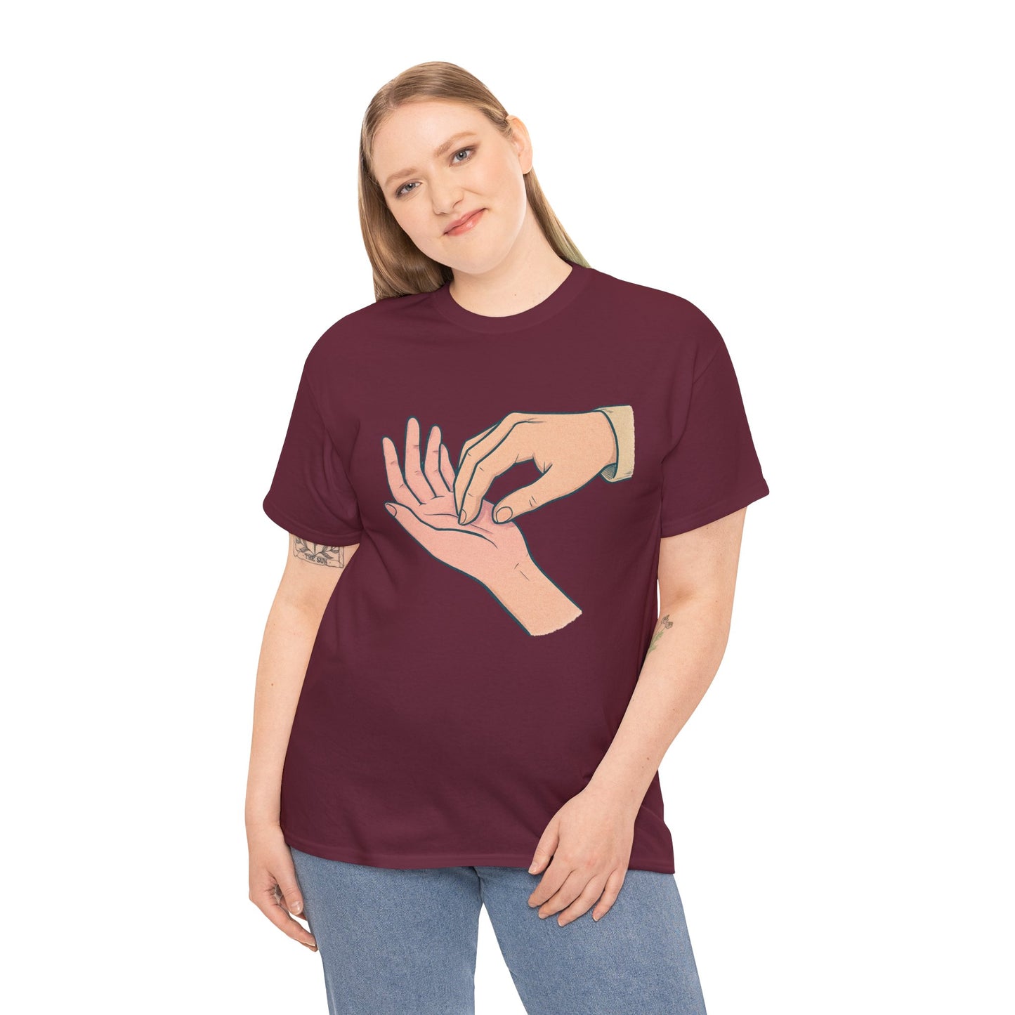 T-Shirt - Gentle Palm Reading Illustration Tee