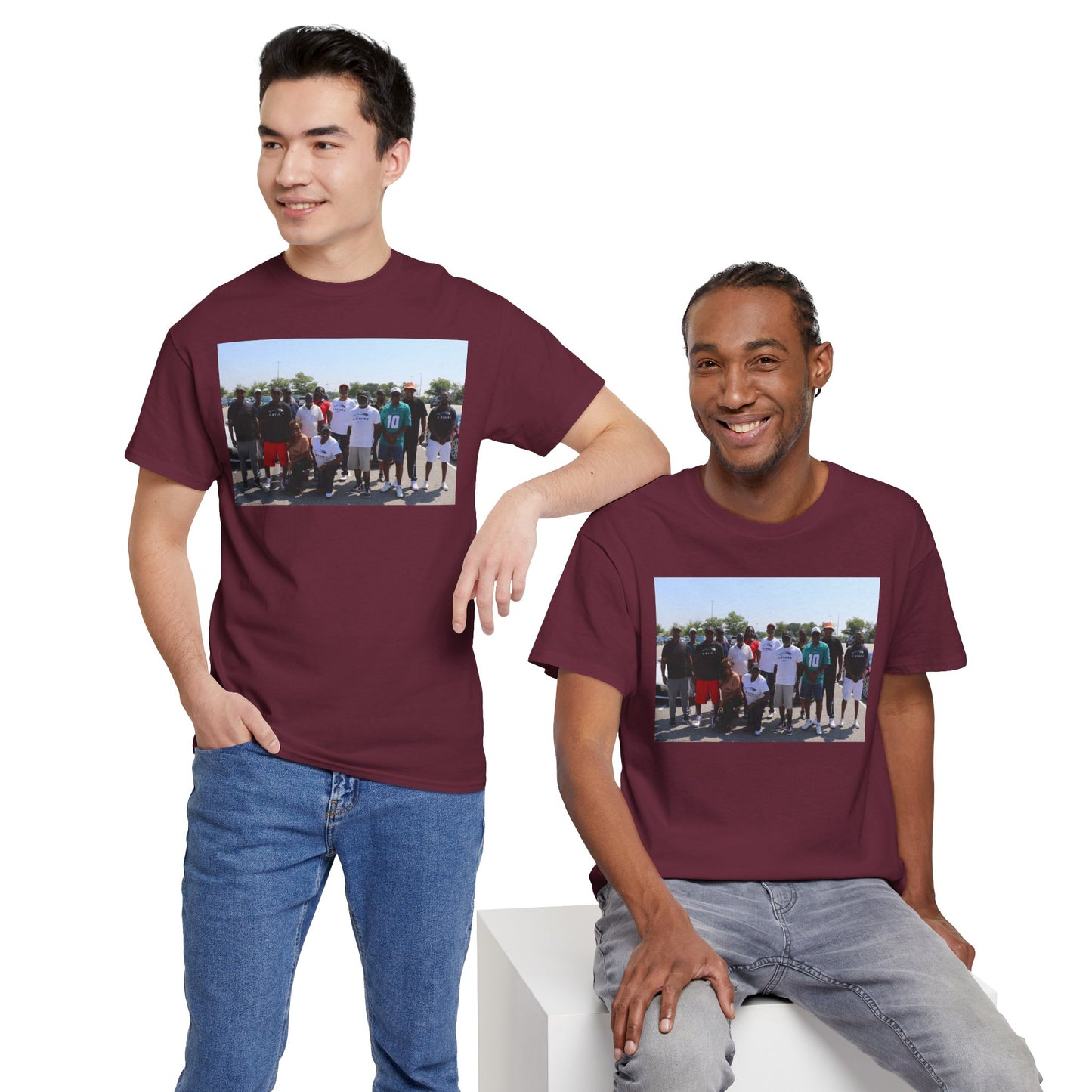 C-RYDERZ Group Photo Custom Tee — Personalized Reunion & Team Picture Shirt Printify