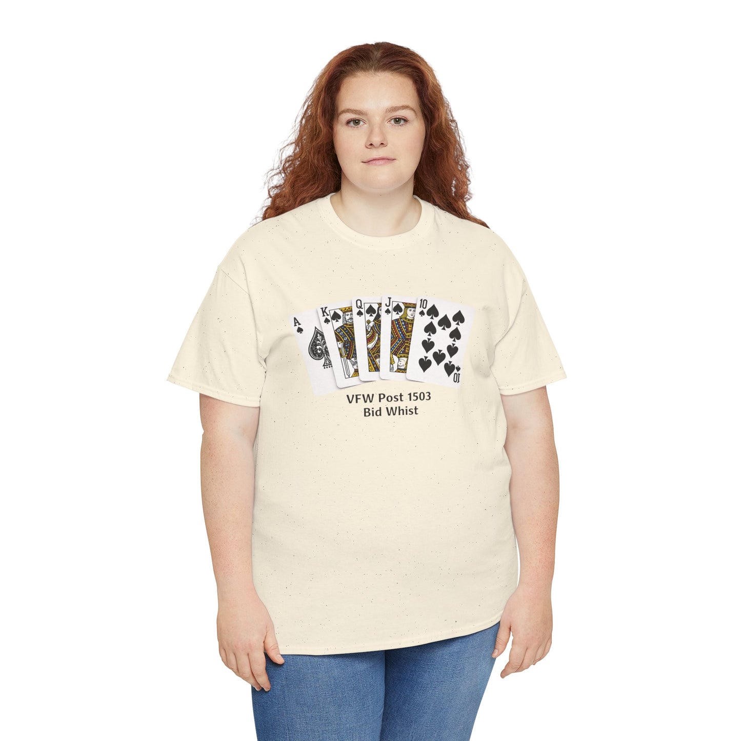 Bid Whist Card Tee — VFW Post 1501 Poker Night T-Shirt