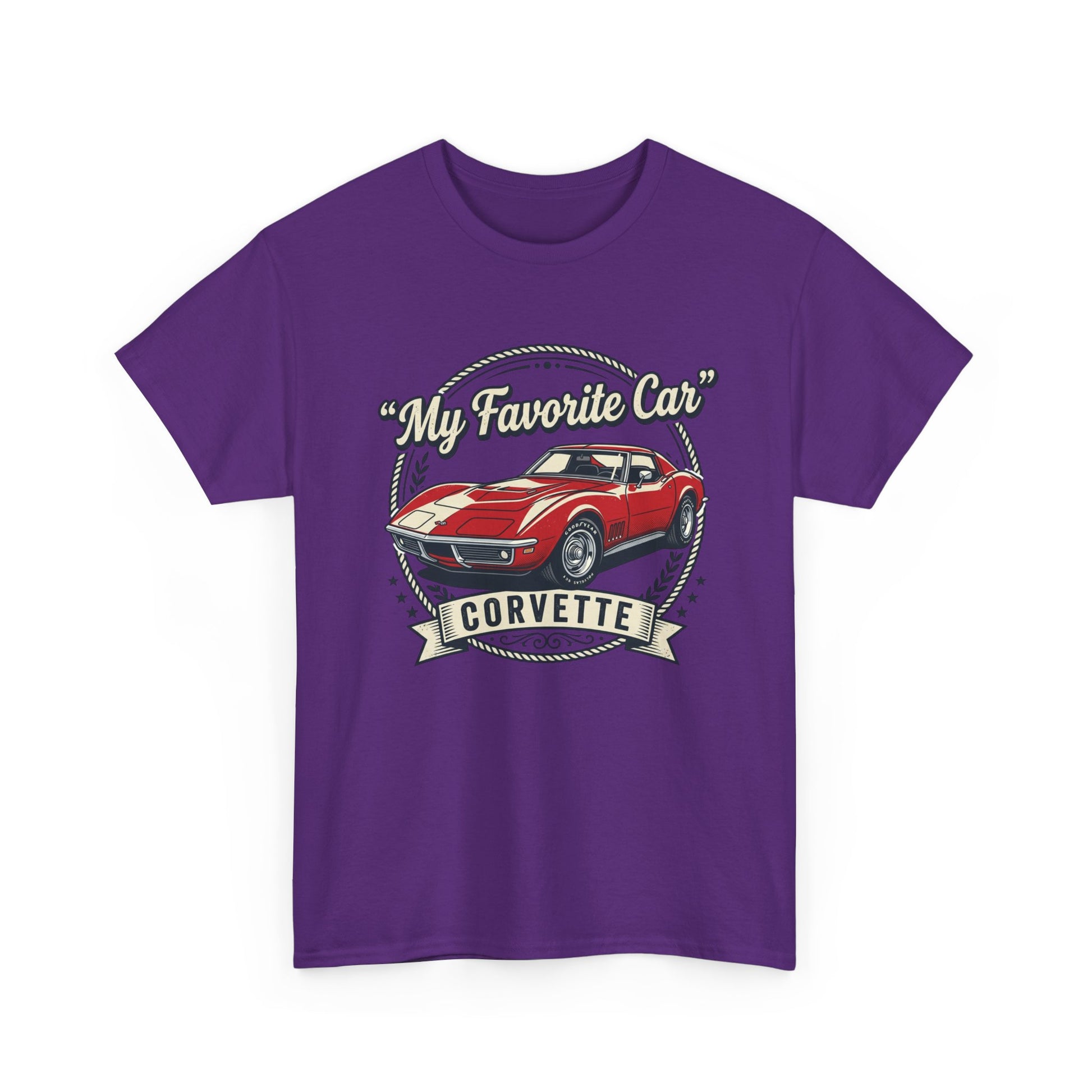 Corvette 'My Favorite Car' Classic Muscle Tee Printify