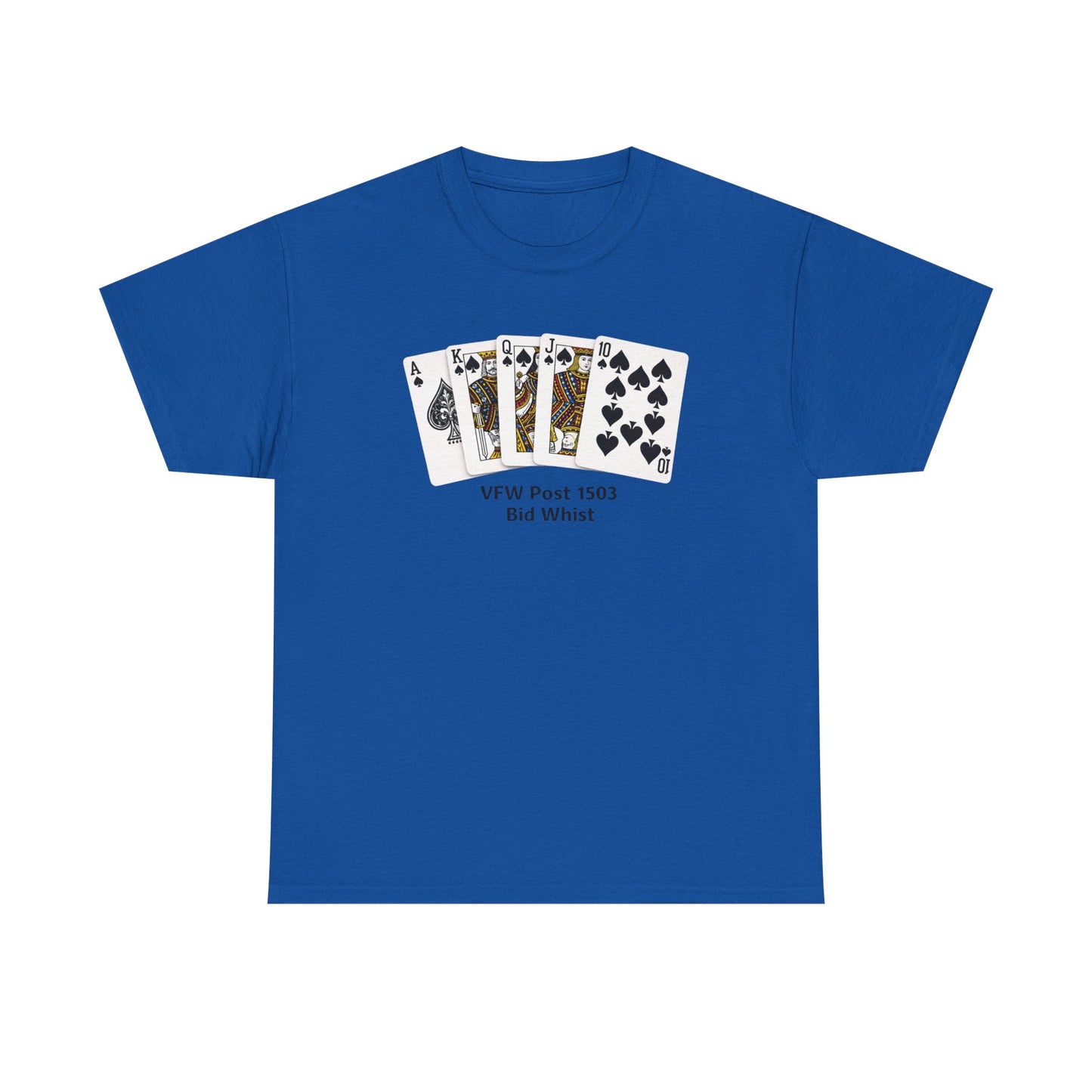Bid Whist Card Tee — VFW Post 1501 Poker Night T-Shirt
