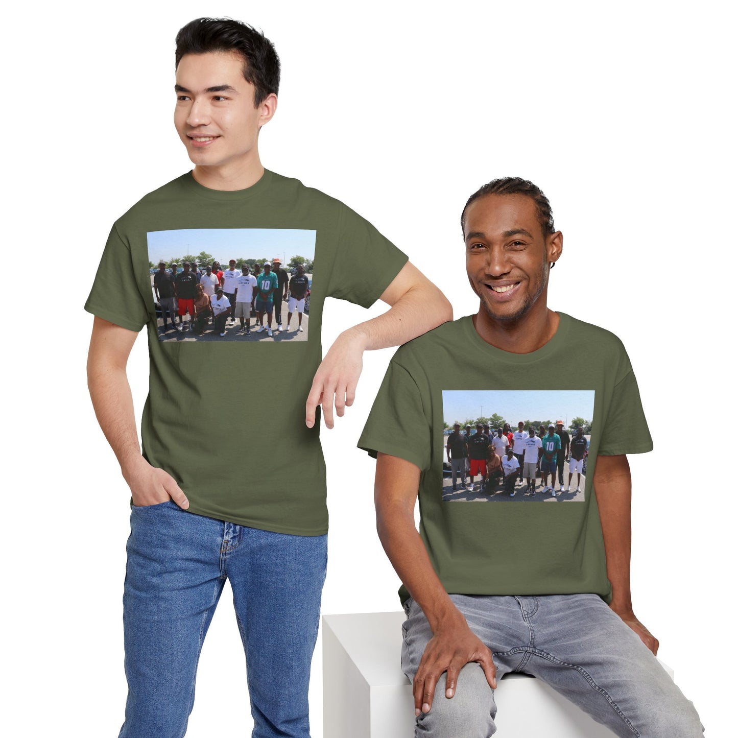 C-RYDERZ Group Photo Custom Tee — Personalized Reunion & Team Picture Shirt Printify