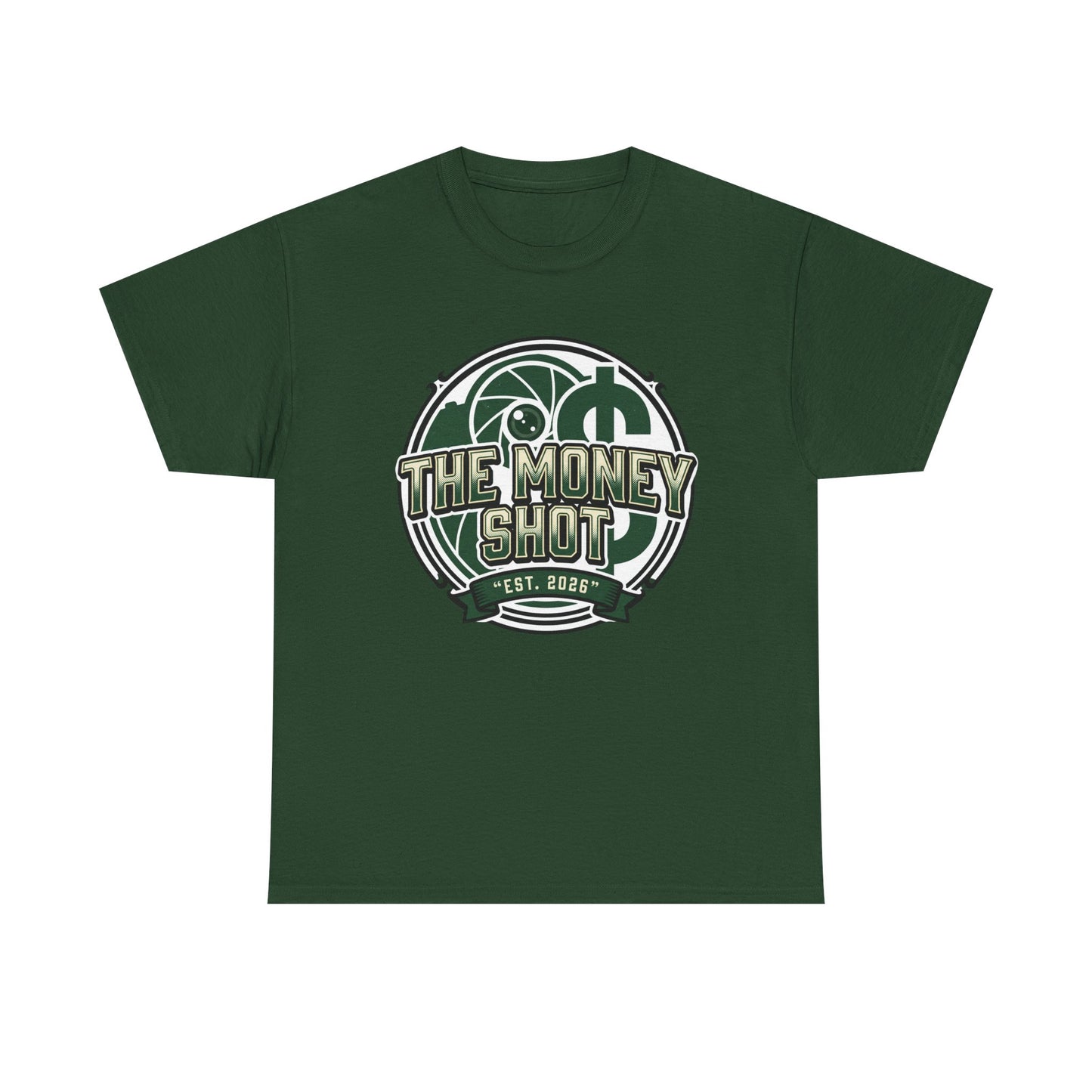 The Money Shot Graphic Tee — Retro Dollar Logo T-Shirt