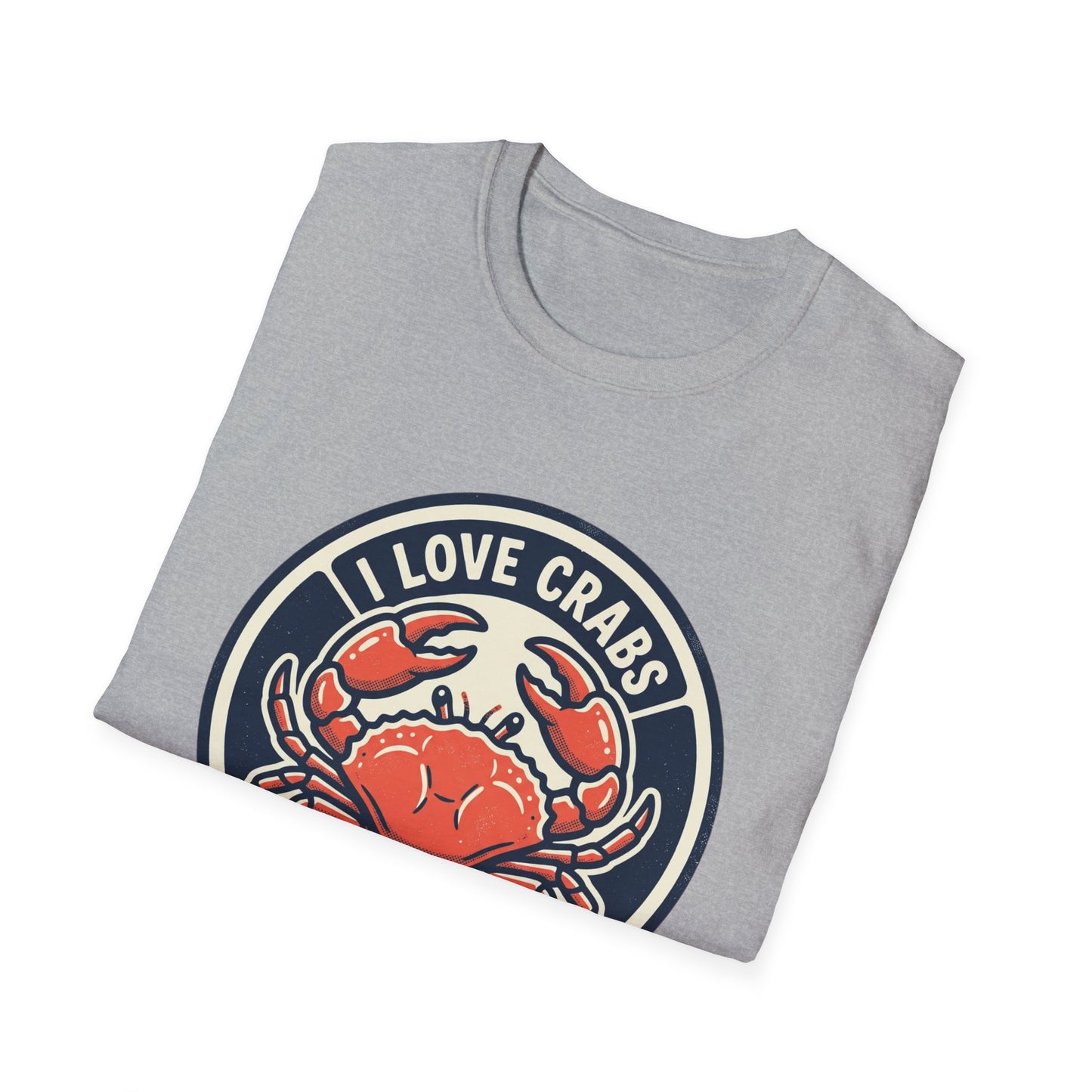 Crab Lover T-Shirt — I Love Crabs Vintage Seafood Graphic Tee