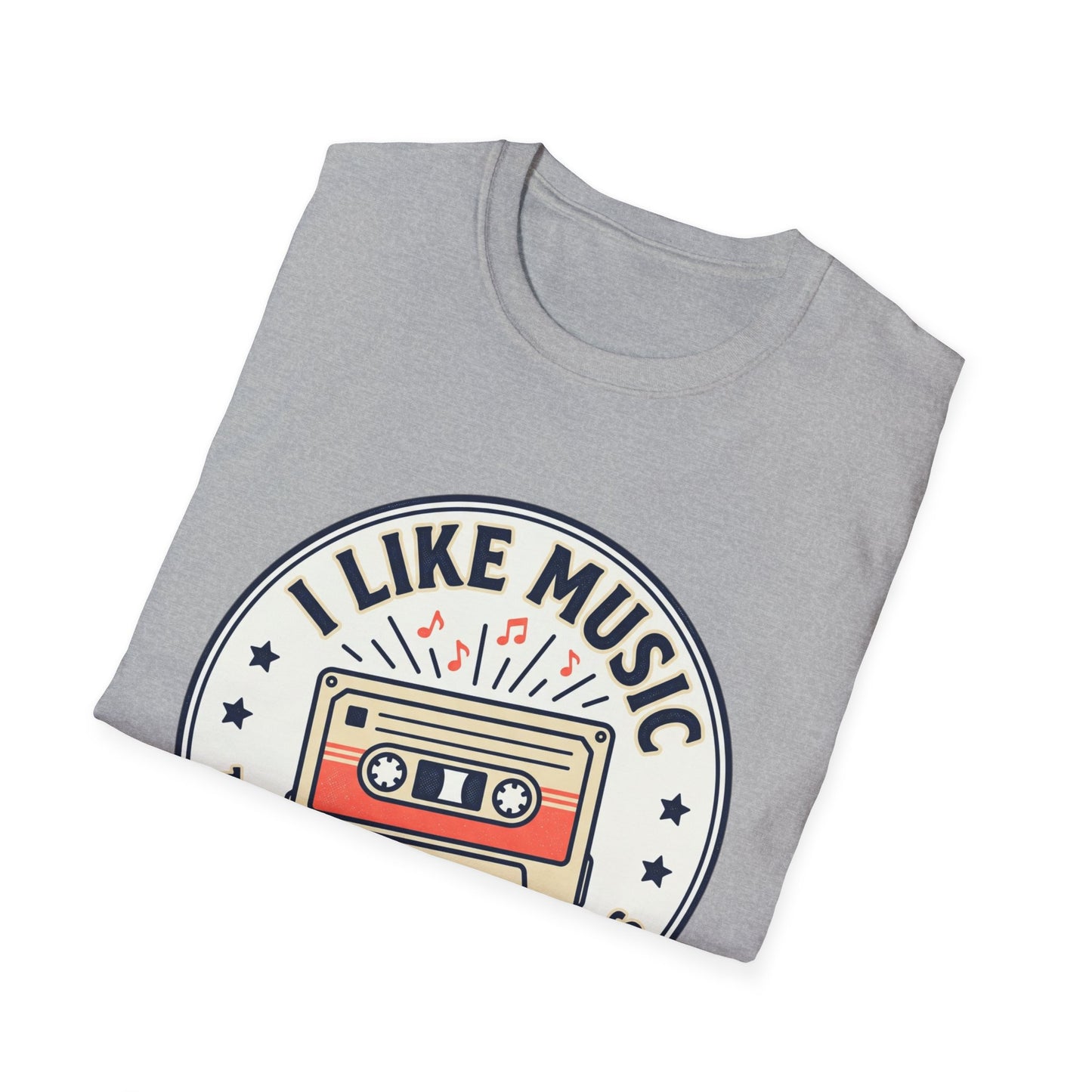Retro Cassette T-Shirt — "I Like Music That Sings to the Pants" Vintage Music Tee
