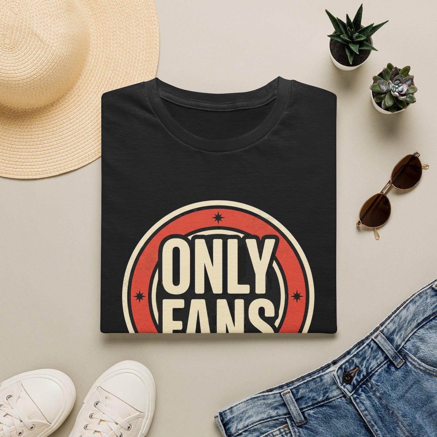 OnlyFans Logo Graphic T-Shirt — Retro Circle Design