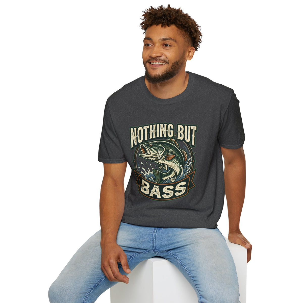 Nothing But Bass Fishing T-Shirt — Retro Largemouth Bass Graphic Tee