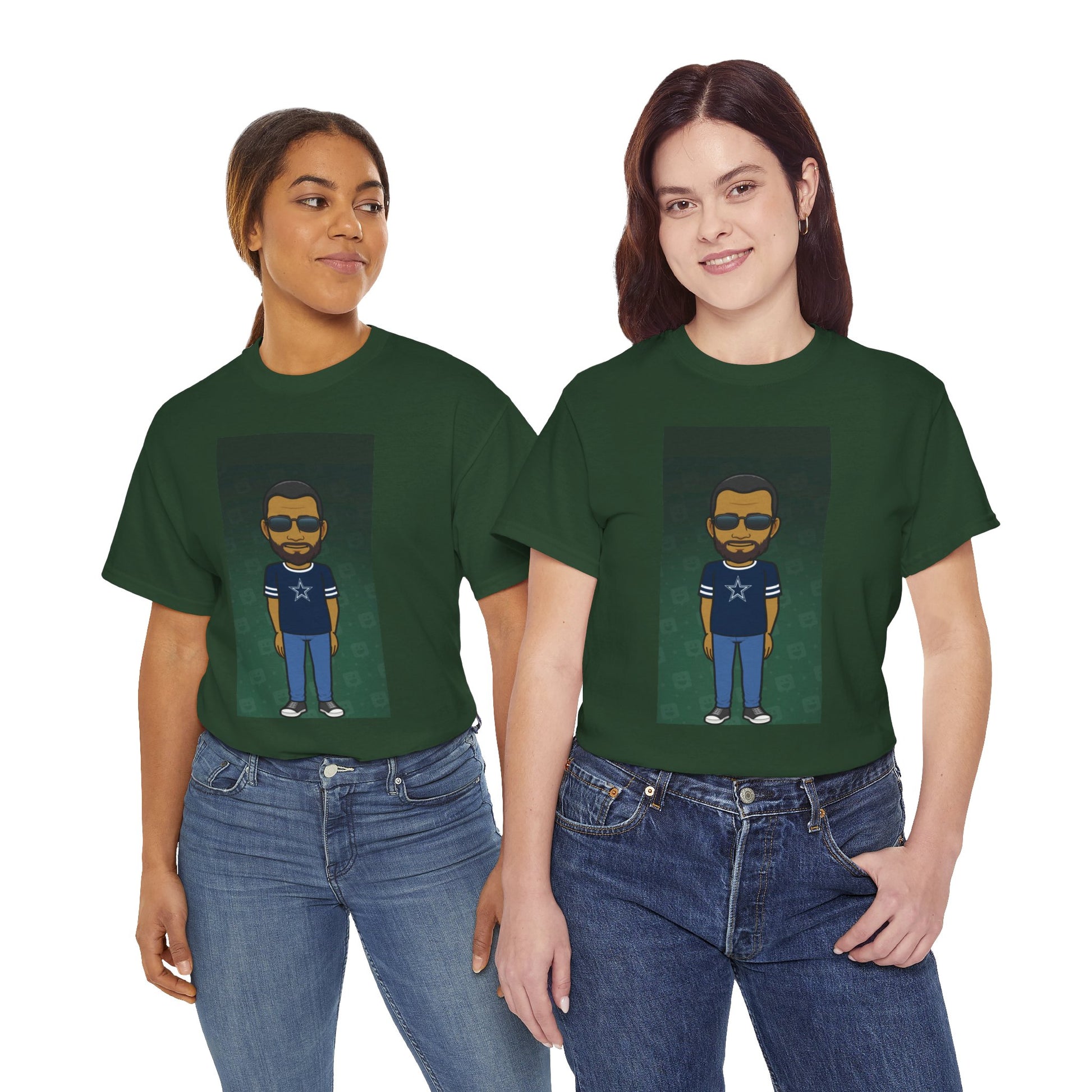 Cartoon Guy Graphic Tee — Personalized Avatar Shirt Printify