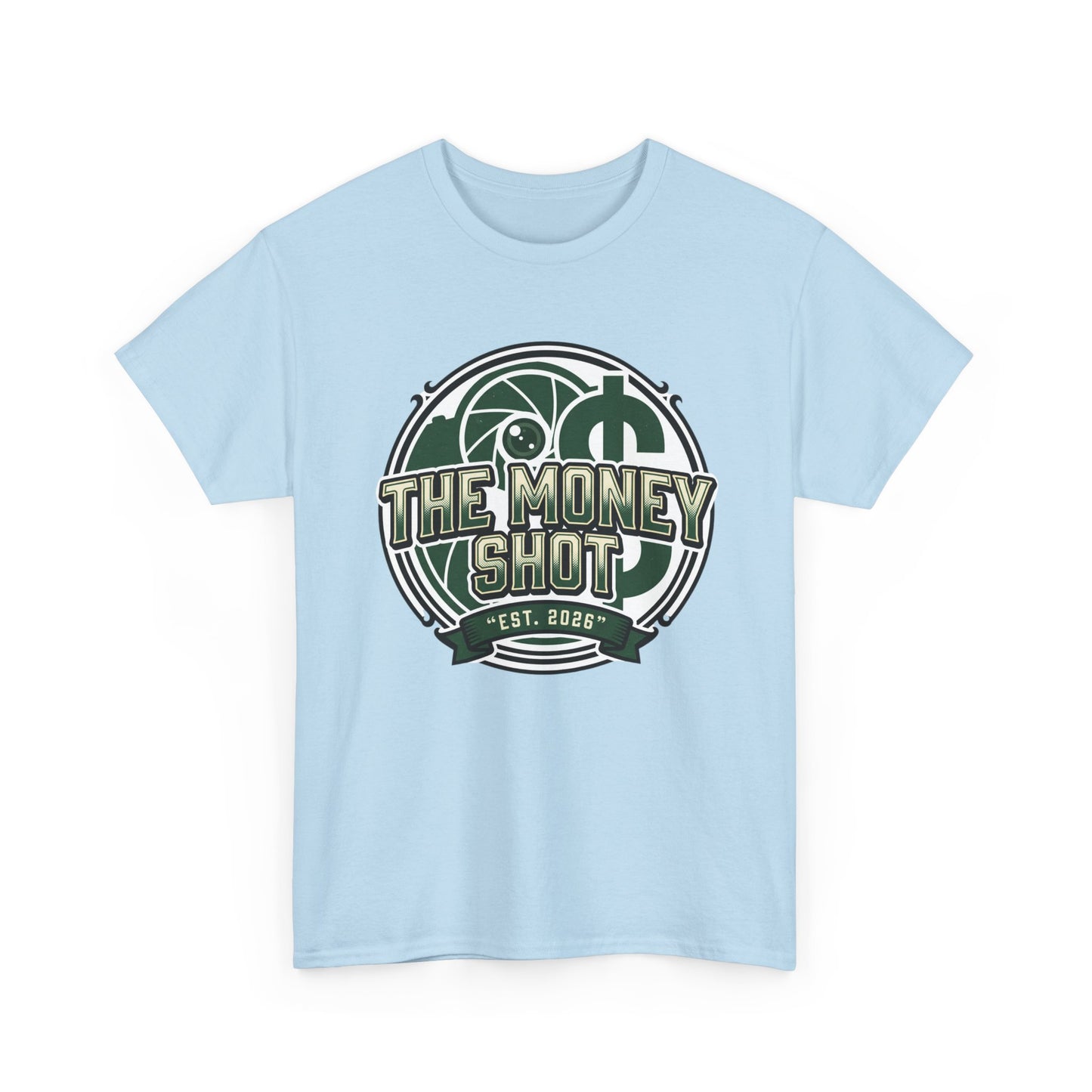 The Money Shot Graphic Tee — Retro Dollar Logo T-Shirt