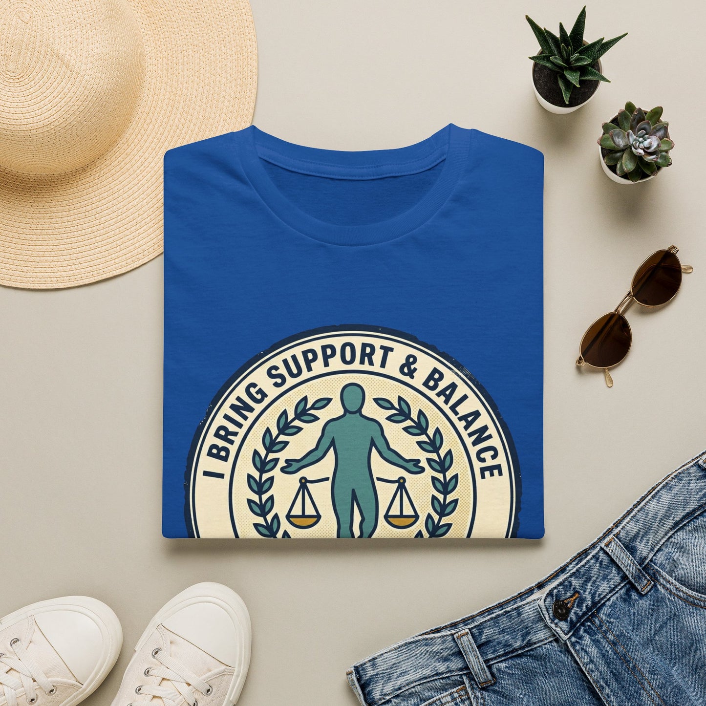 I Bring Support & Balance Graphic Tee-Balance & Support T-Shirt