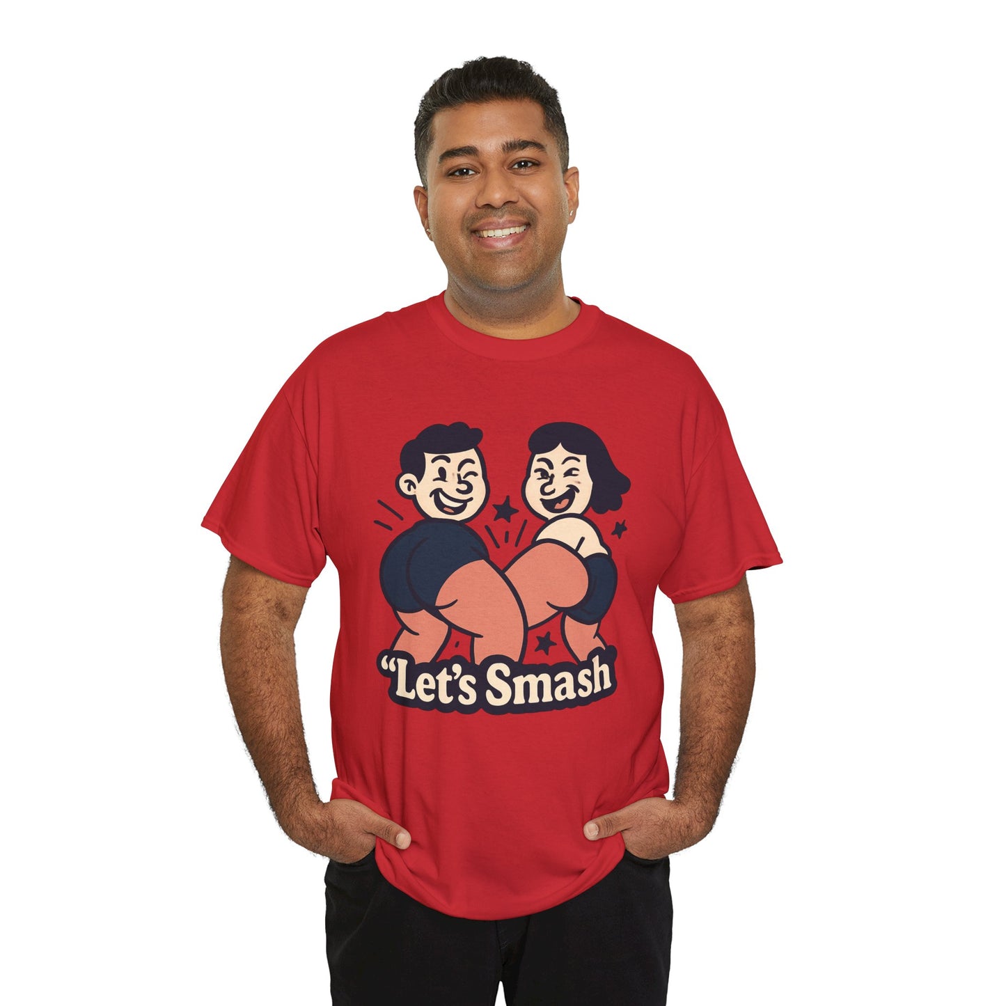 Let's Smash Tee — Retro Couples Valentine's T-Shirt