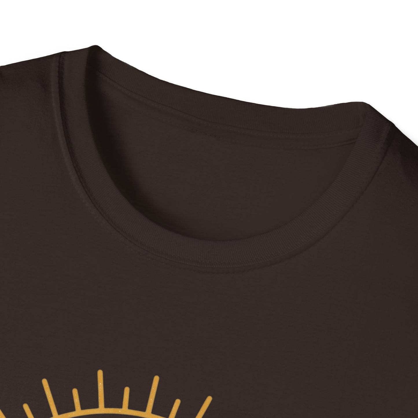 Lets Be Positive Today T-Shirt — Motivational Sunburst Graphic Tee