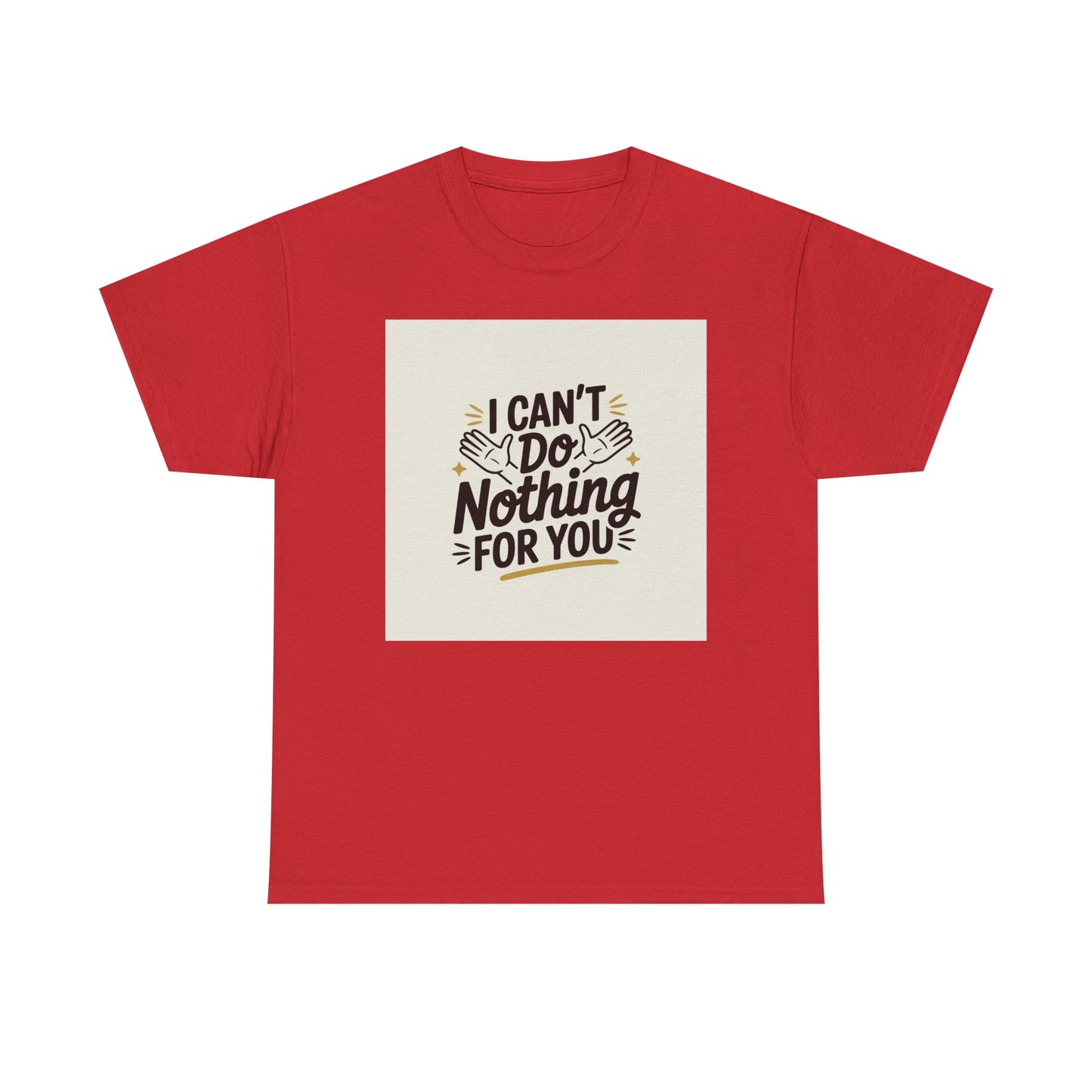 I Can't Do Nothing For You Tee — Funny Sarcastic Graphic Shirt
