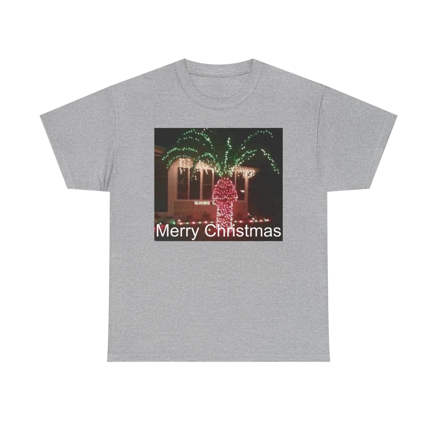 Christmas Lights Tee — 'Merry Christmas' Holiday Graphic T-Shirt Printify