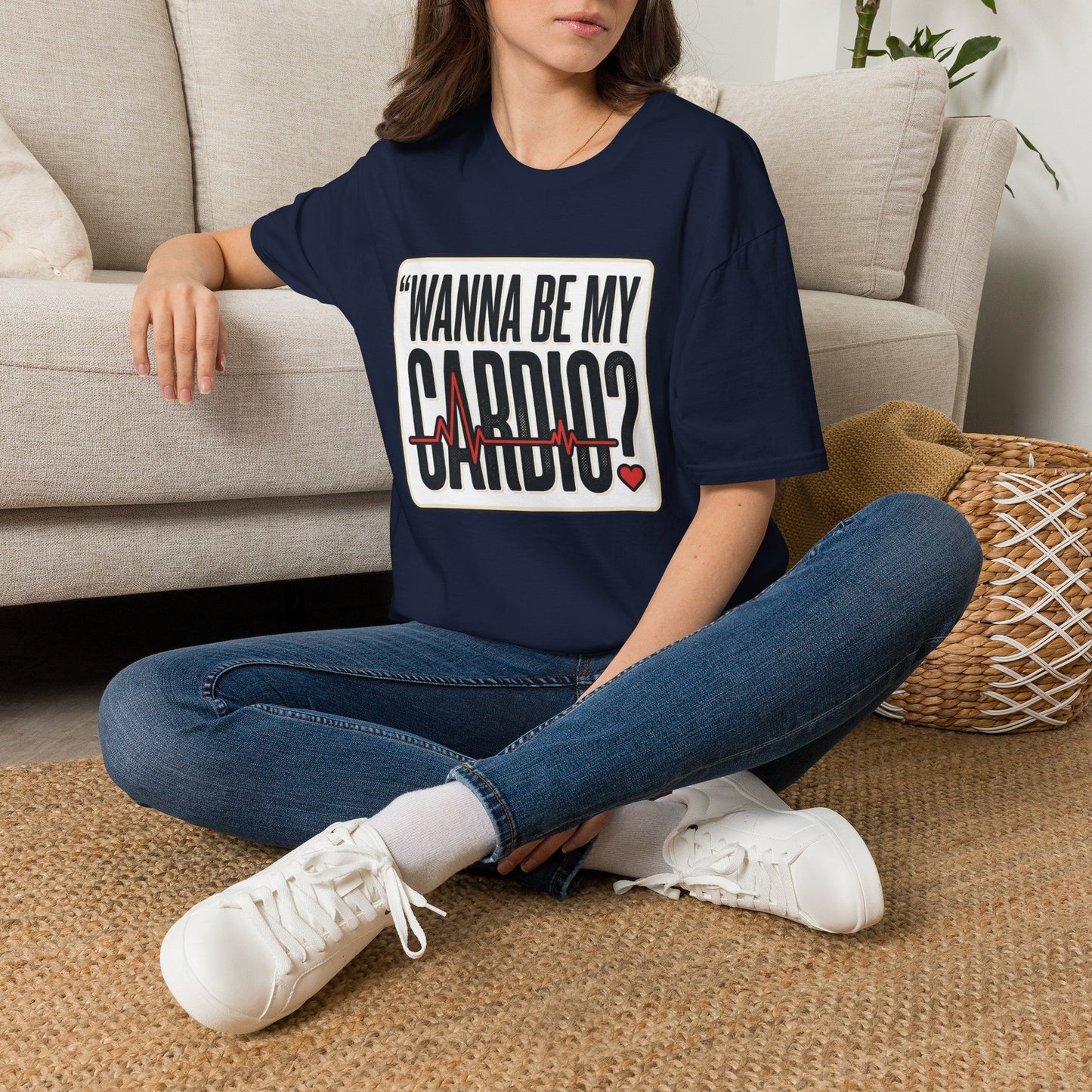 Wanna Be My Cardio? T-Shirt — Funny Fitness Graphic Tee for Gym Lovers
