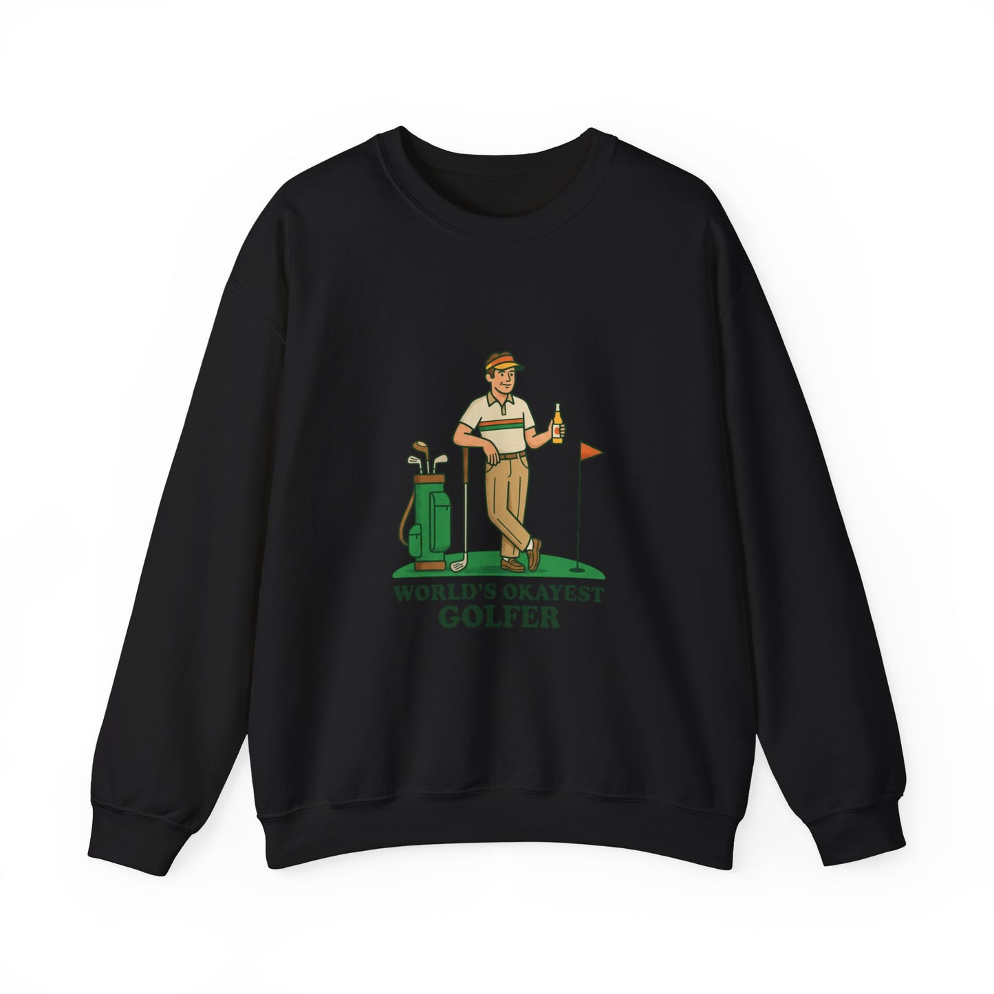 World's Okayest Golfer Sweatshirt | Golf, Bogey Humor, Retro Country Club