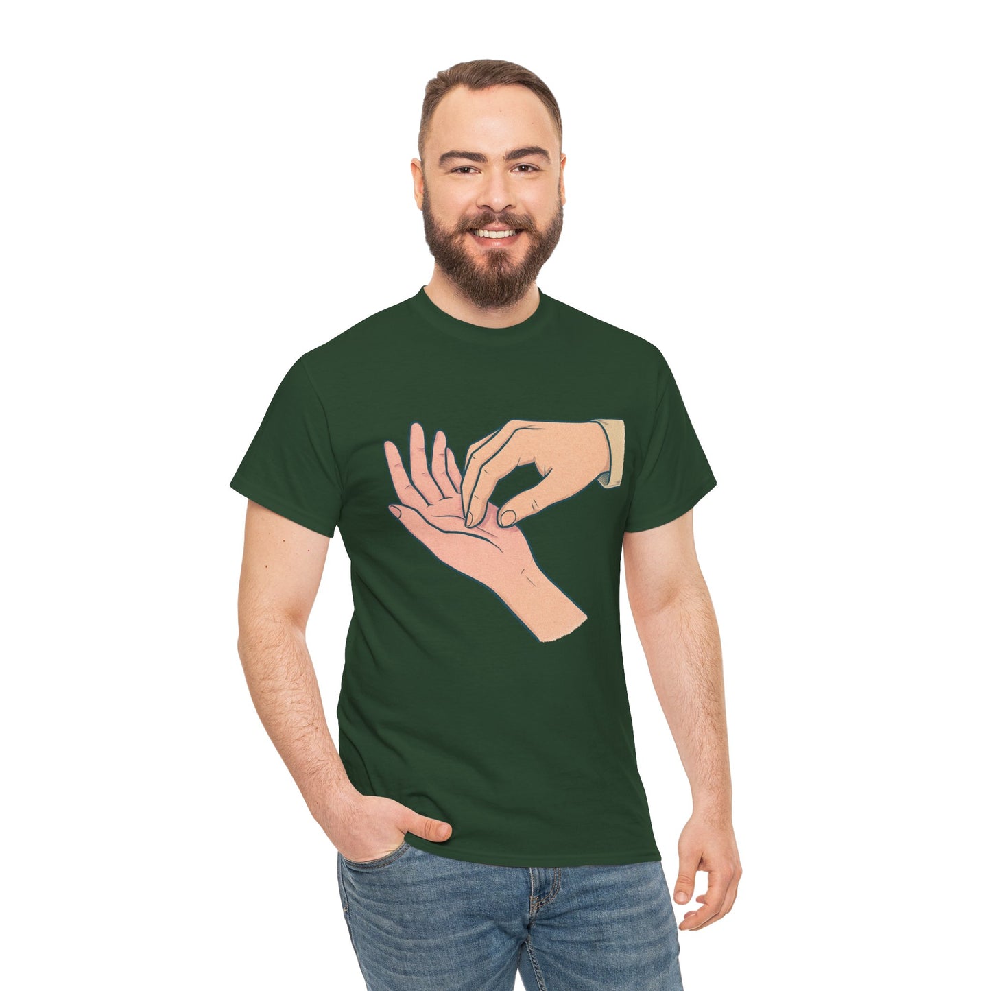 T-Shirt - Gentle Palm Reading Illustration Tee