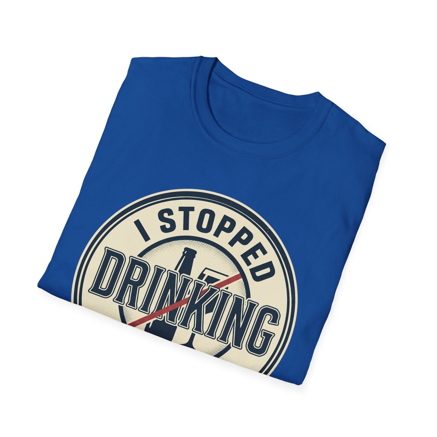 'Stopped Drinking at 21' Vintage Sobriety Shirt