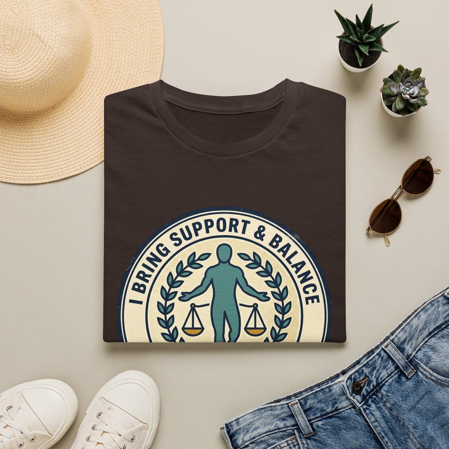 I Bring Support & Balance Graphic Tee-Balance & Support T-Shirt
