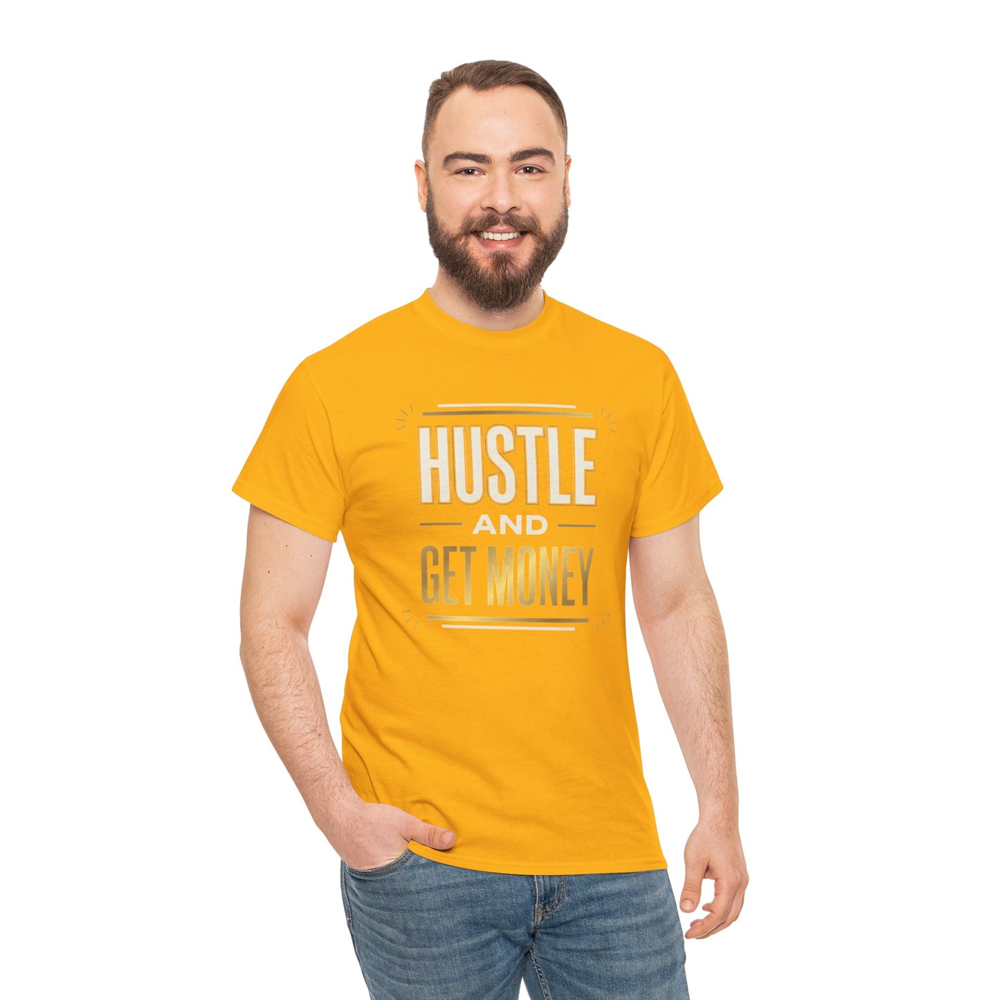 Hustle and Get Money Tee - Motivational Streetwear Graphic T-Shirt