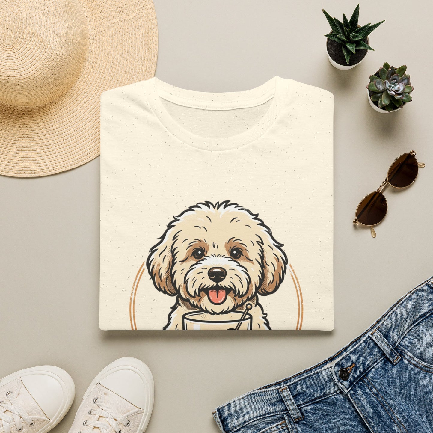 Dog Moms Club T-Shirt — Cute Doodle Dog Graphic Tee