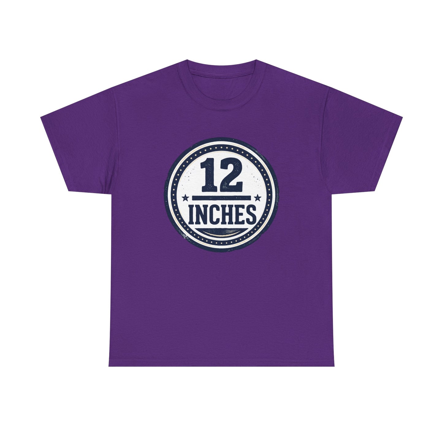 12 Inches Badge T-Shirt — Vintage Stamp Graphic Tee