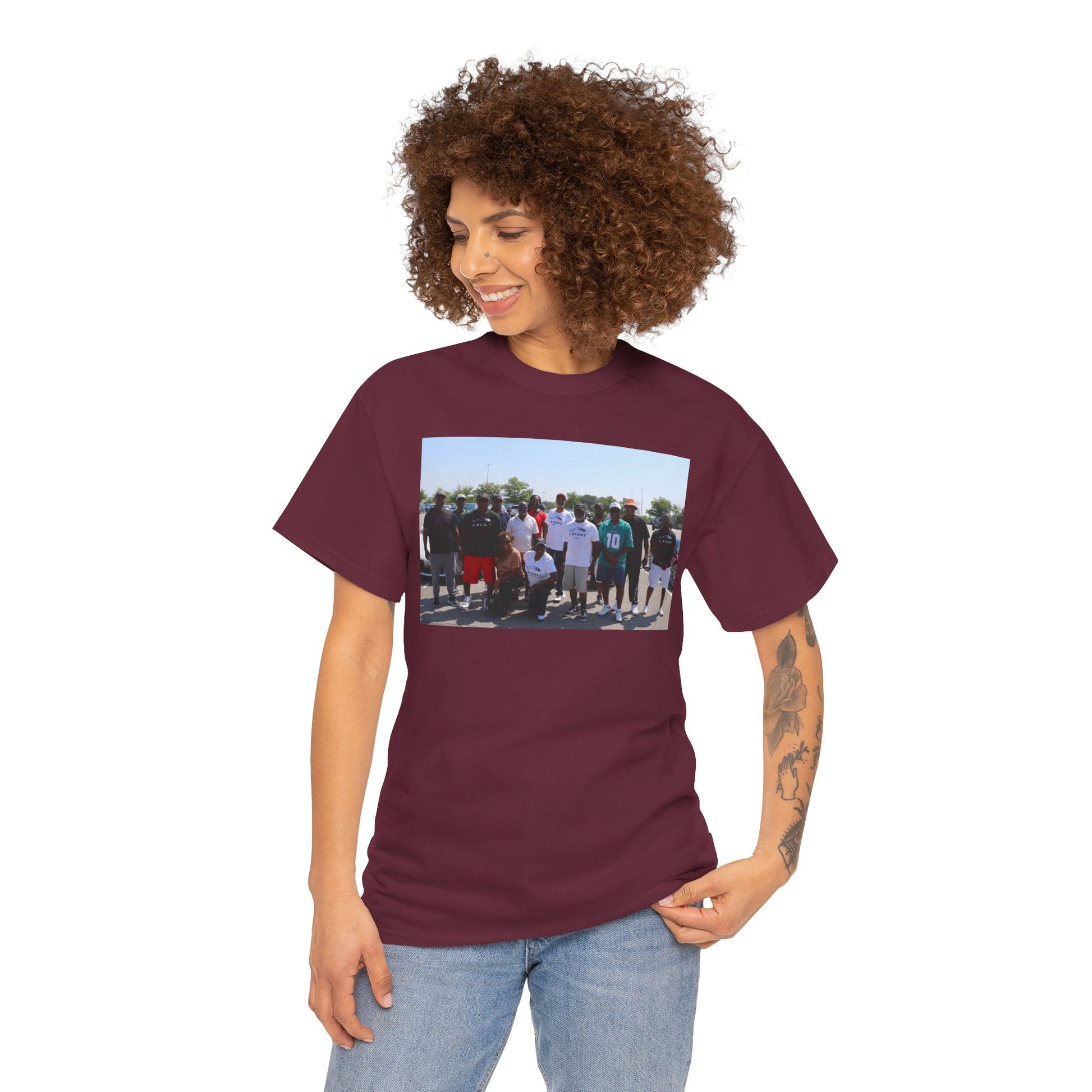 C-RYDERZ Group Photo Custom Tee — Personalized Reunion & Team Picture Shirt Printify