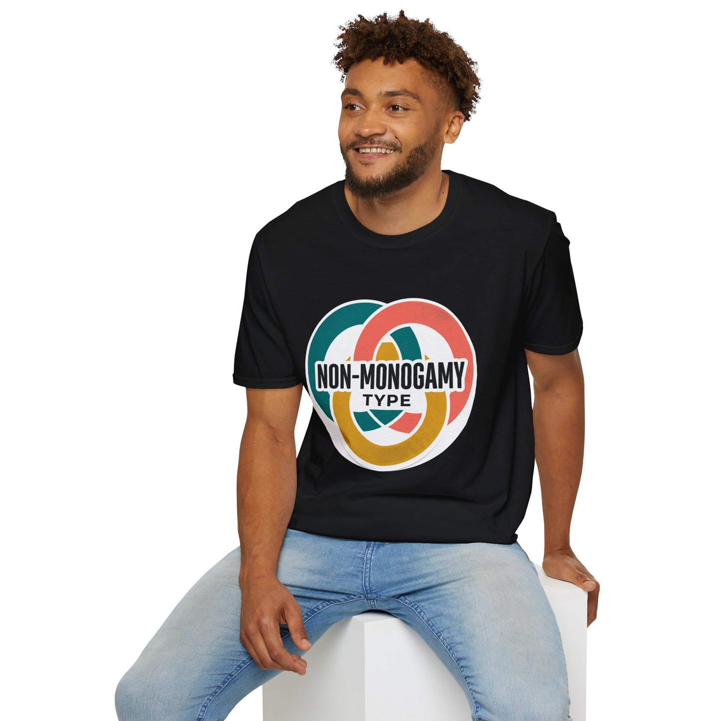 Non-Monogamy Type T-Shirt — Retro Polyamory Pride Tee Printify