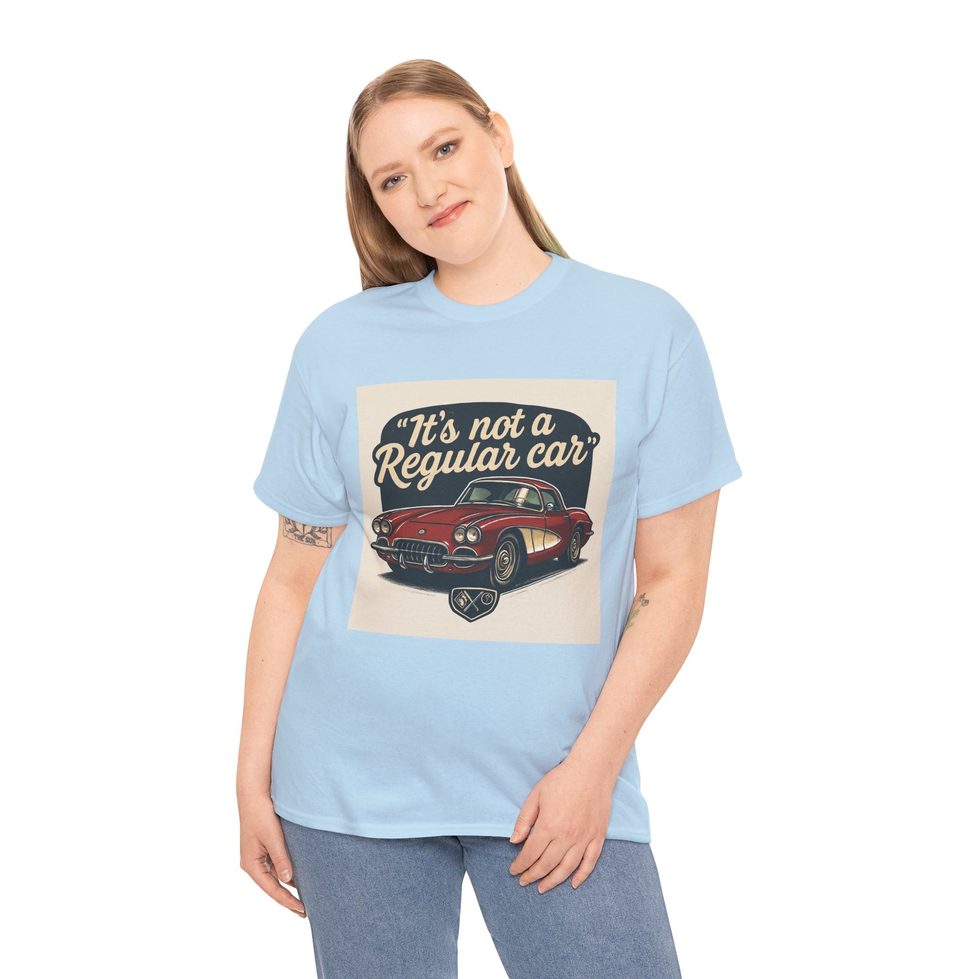 Classic Car Tee — "It's Not a Regular Car" Vintage Muscle Car Shirt Printify