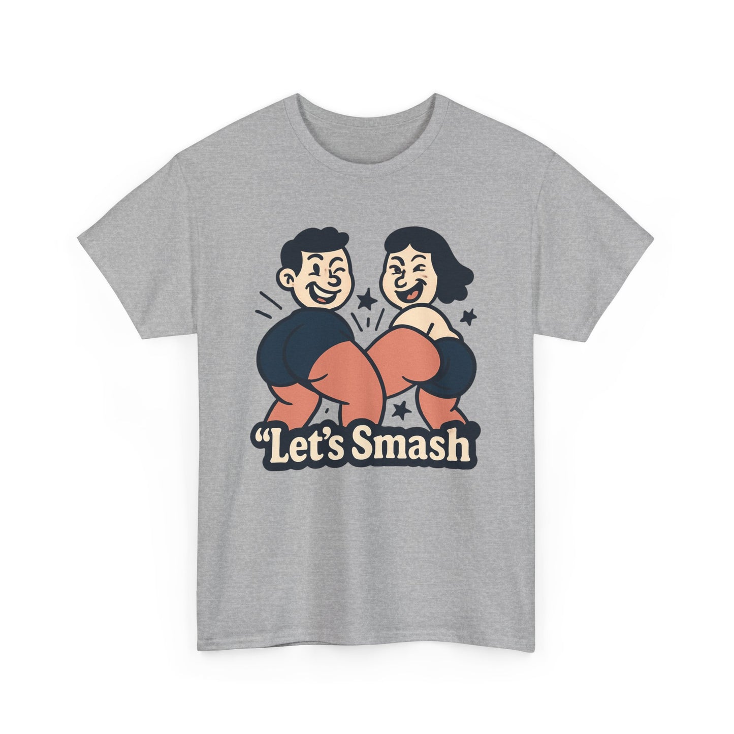 Let's Smash Tee — Retro Couples Valentine's T-Shirt