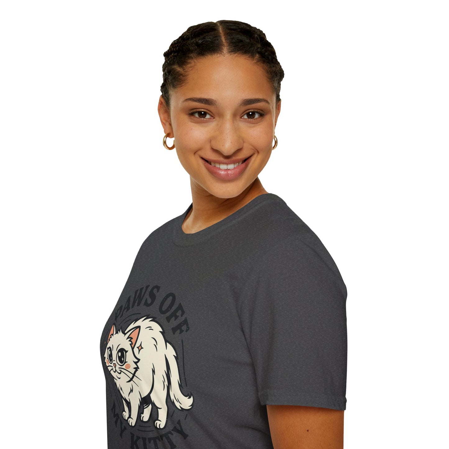Paws Off My Kitty T-Shirt — Cute Protective Cat Graphic Tee