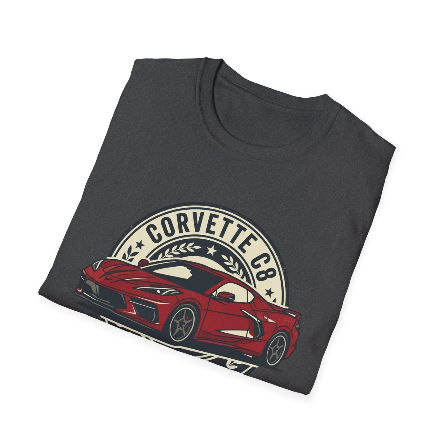 Corvette C8 Tee — Red Mid‑Engine Icon Car Shirt