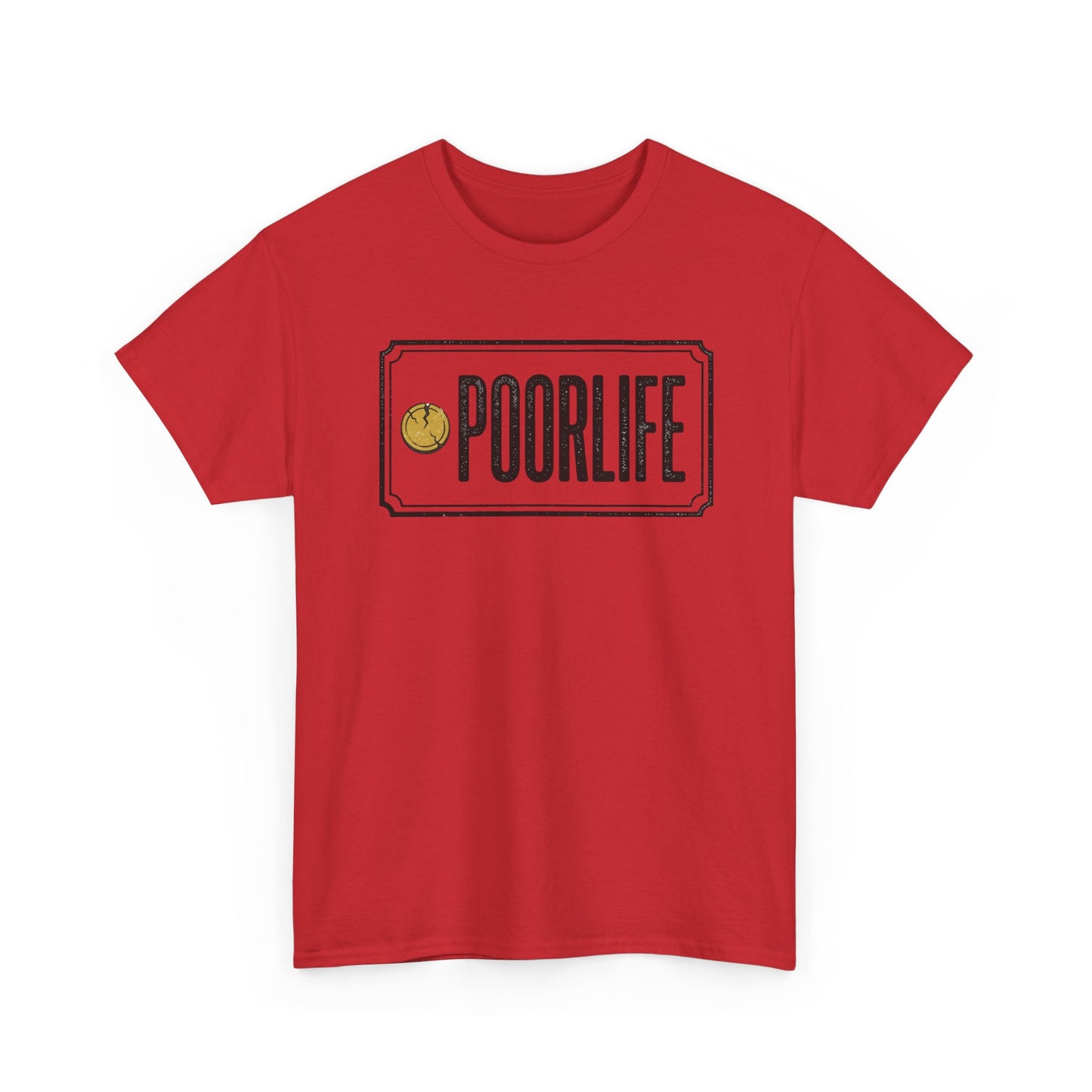 'Poor Life' Vintage Coin Graphic Tee