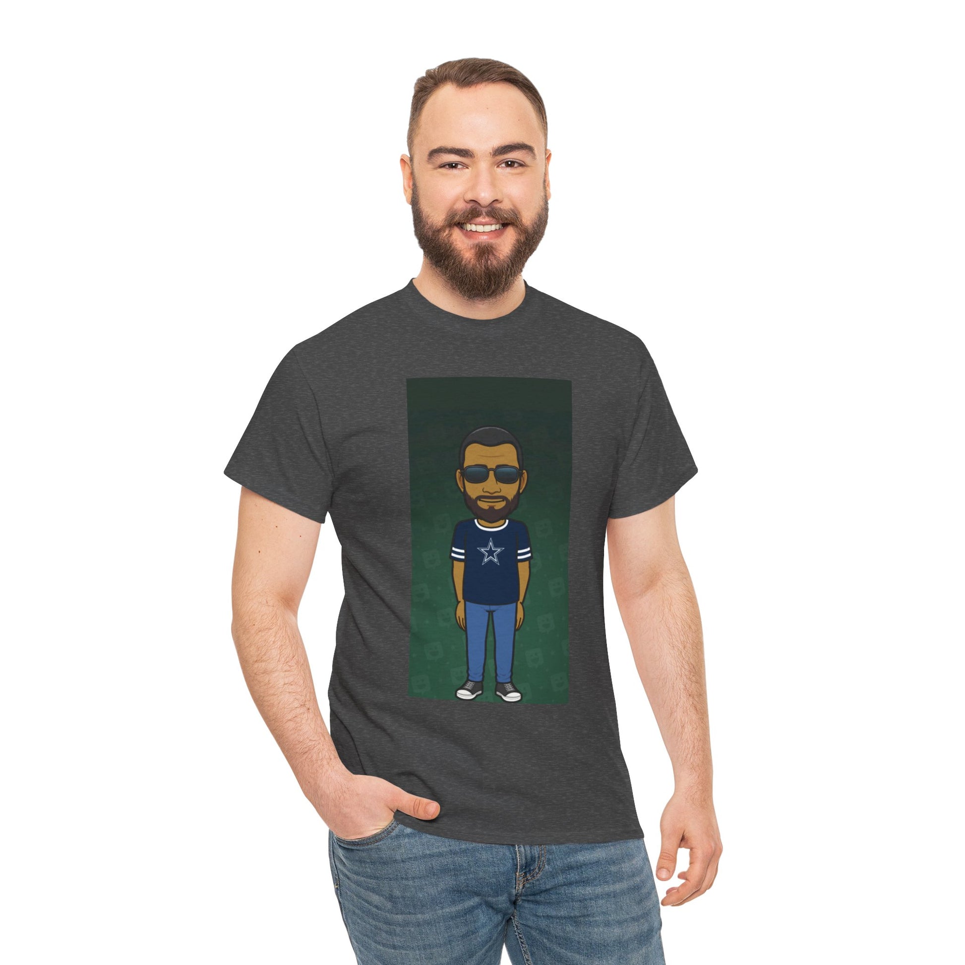 Cartoon Guy Graphic Tee — Personalized Avatar Shirt Printify
