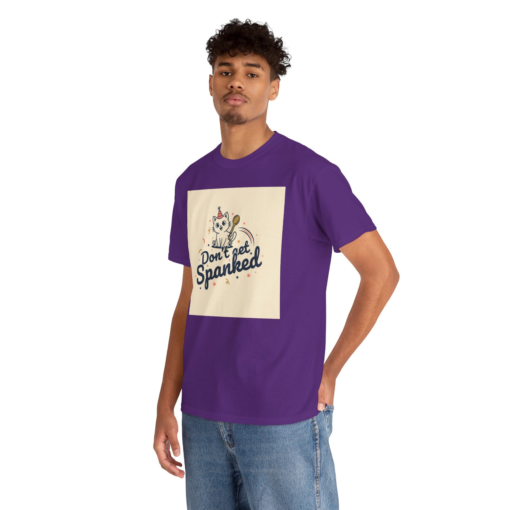 Don’t Get Spanked Cat Tee — Cute Retro Kitten Graphic T-Shirt Printify