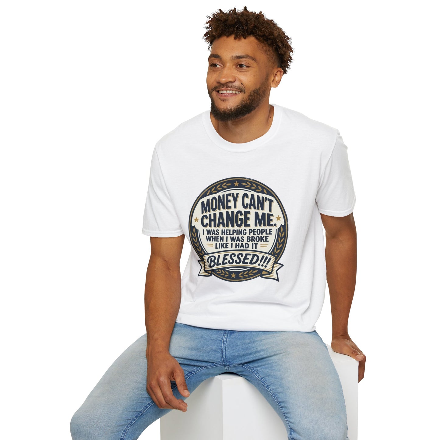 "Money Can't Change Me" Inspirational Vintage Graphic Tee