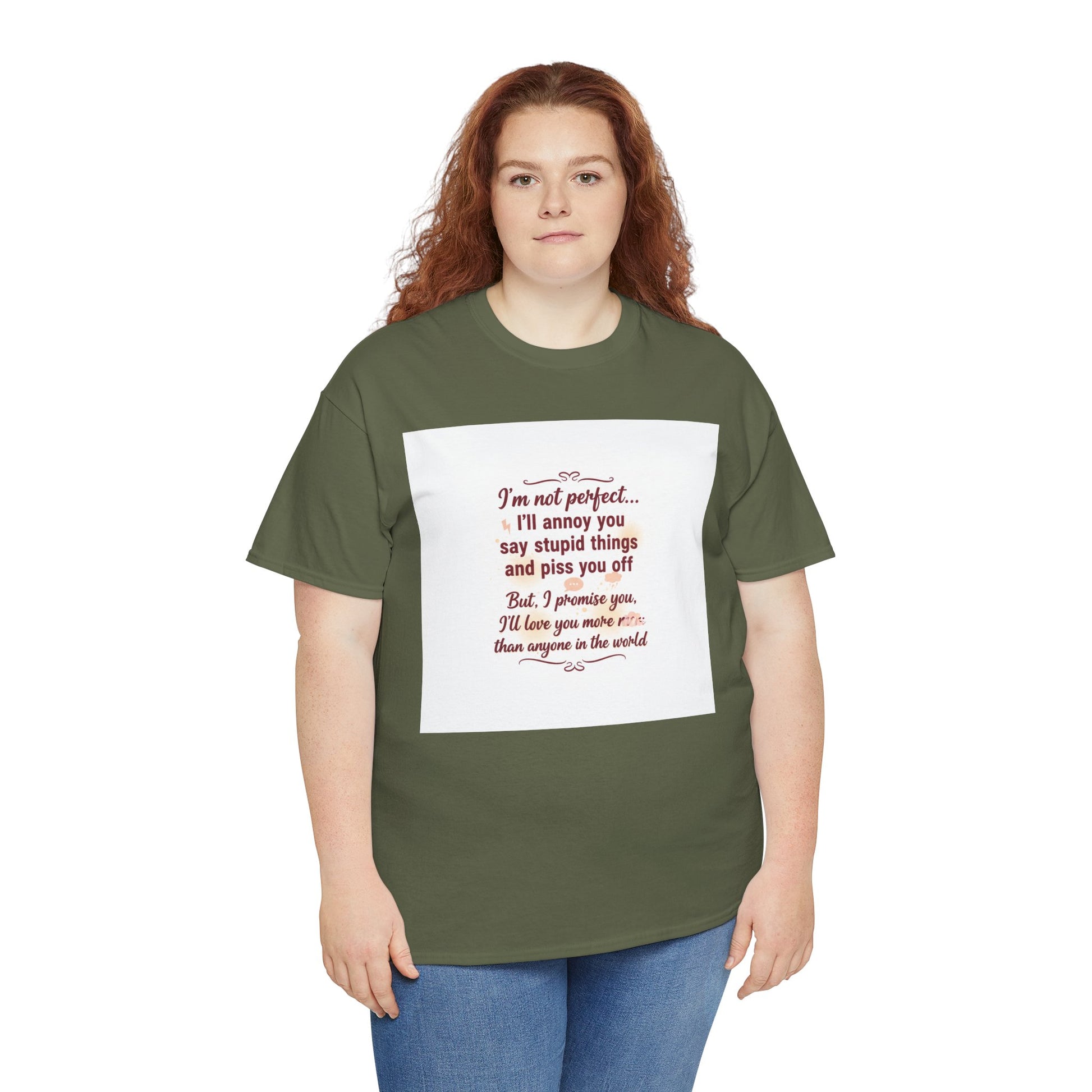 Funny Relationship Tee — “I’m Not Perfect… I’ll Annoy You” Couples T‑Shirt Printify