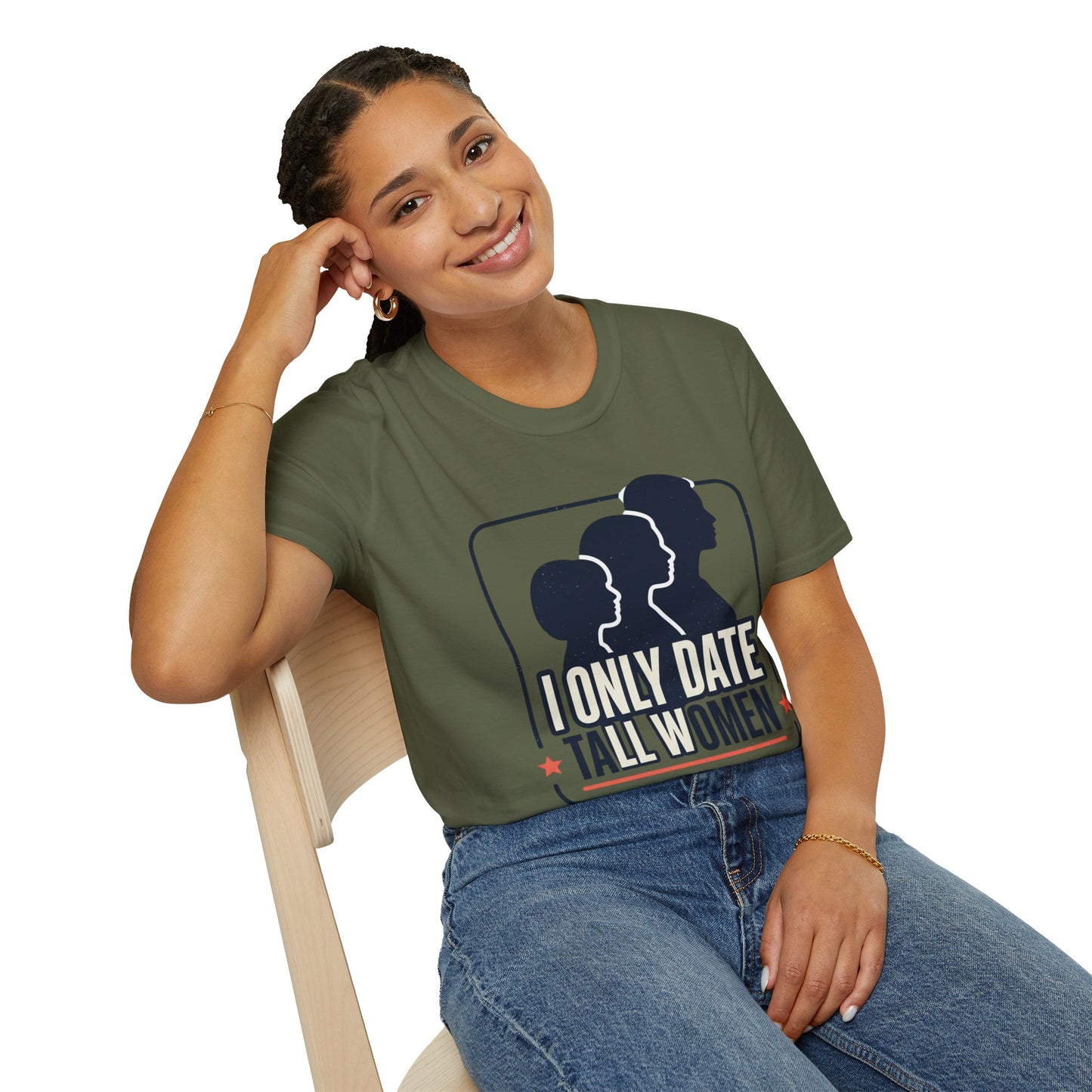 I Only Date Tall Women T-Shirt — Funny Tall Women Pride Tee