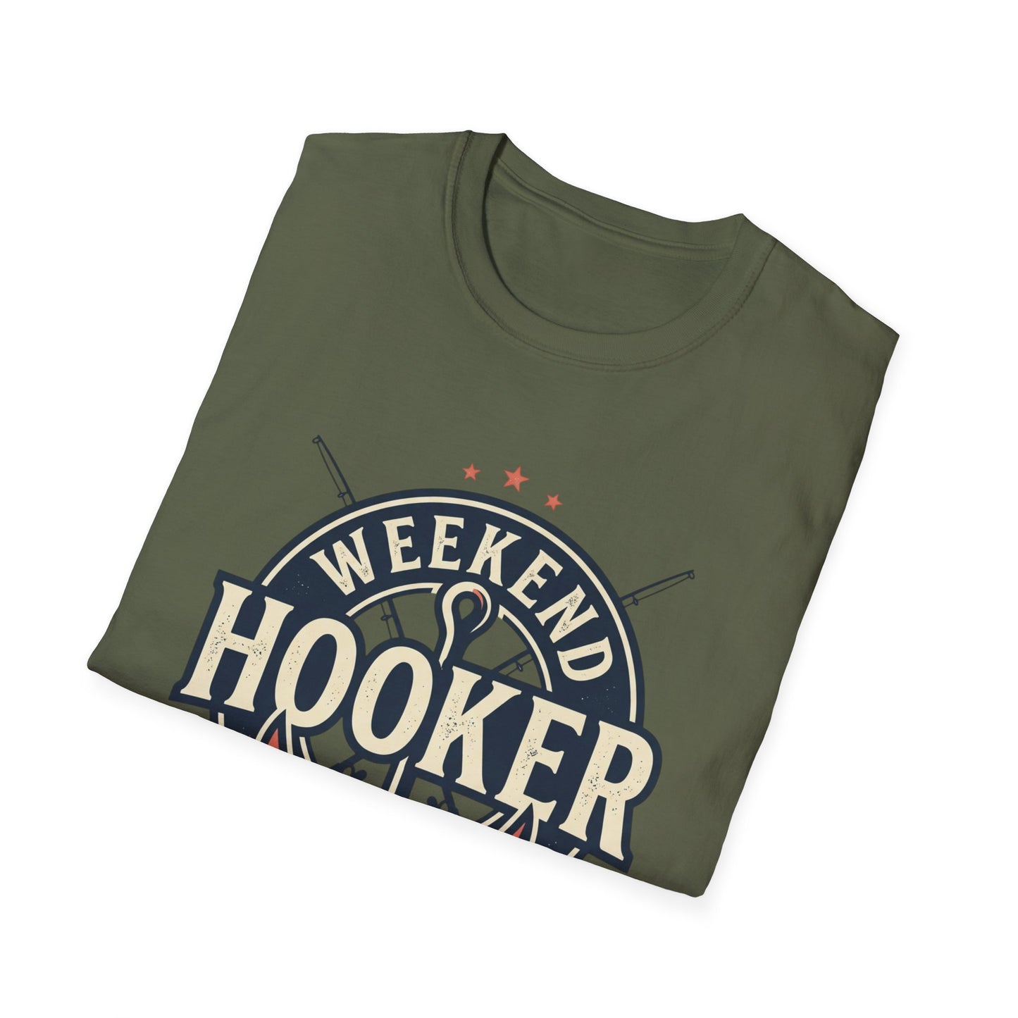 Weekend Hooker Fishing T-Shirt — Anchor & Rod Graphic Tee
