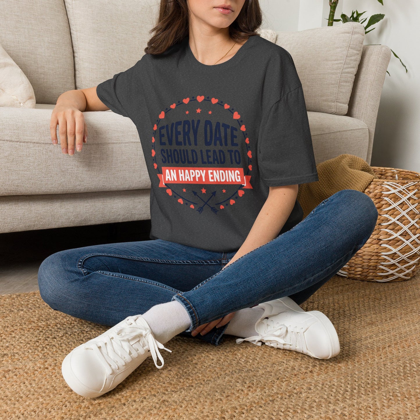 Every Date Should Lead To An Happy Ending T-Shirt — Romantic Valentine’s Tee