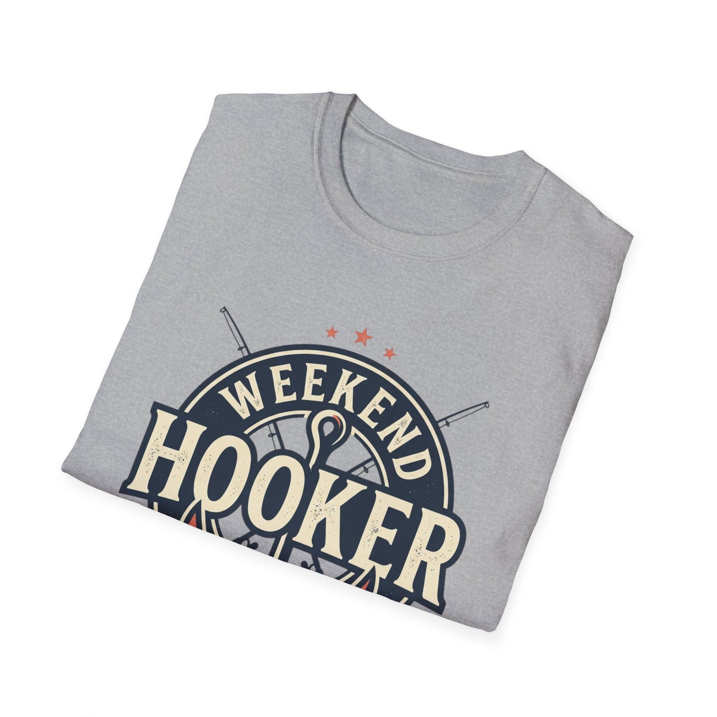 Weekend Hooker Fishing T-Shirt — Anchor & Rod Graphic Tee