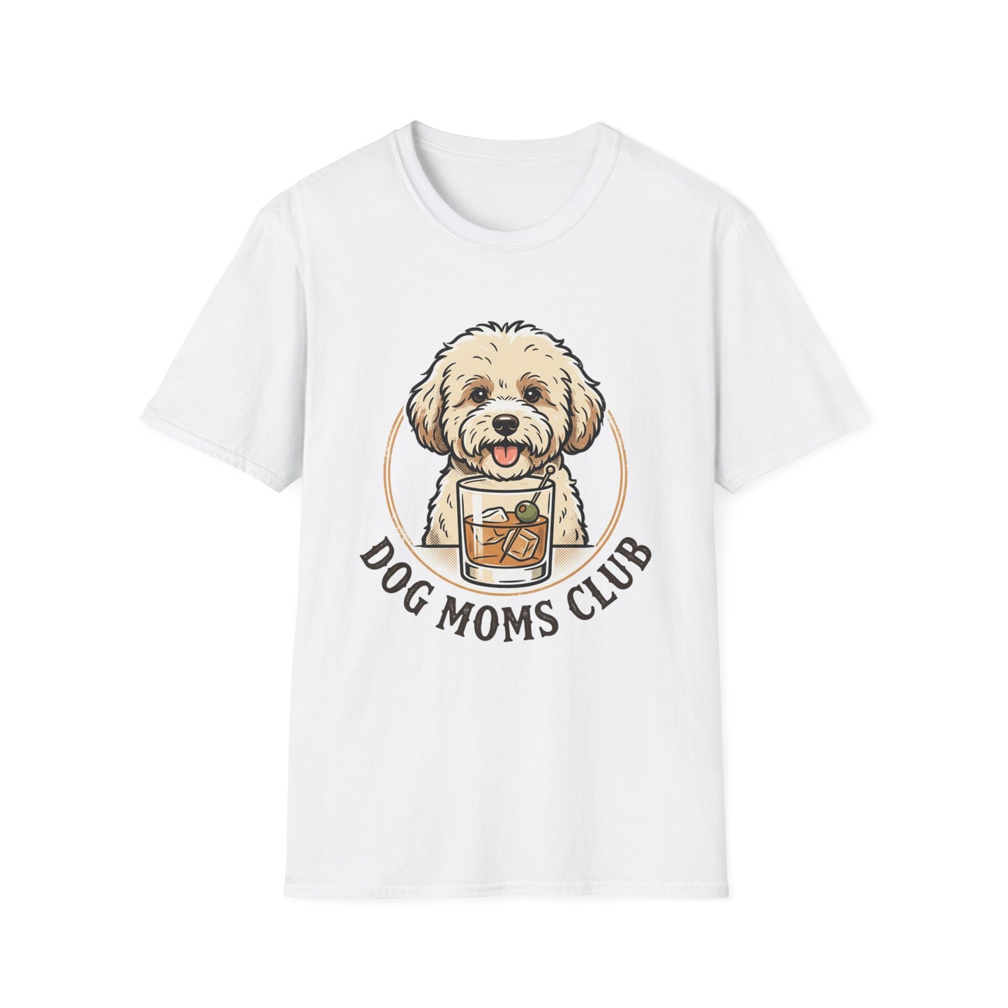 Dog Moms Club T-Shirt — Cute Doodle Dog Graphic Tee